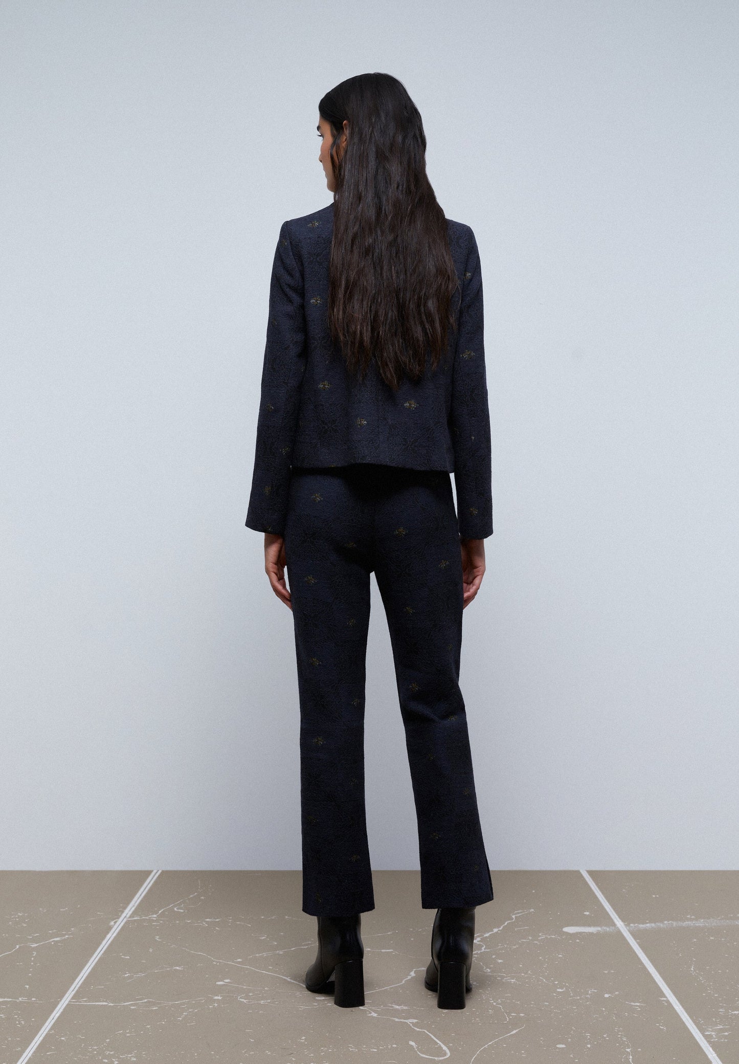 FLARE MOTIF TROUSERS