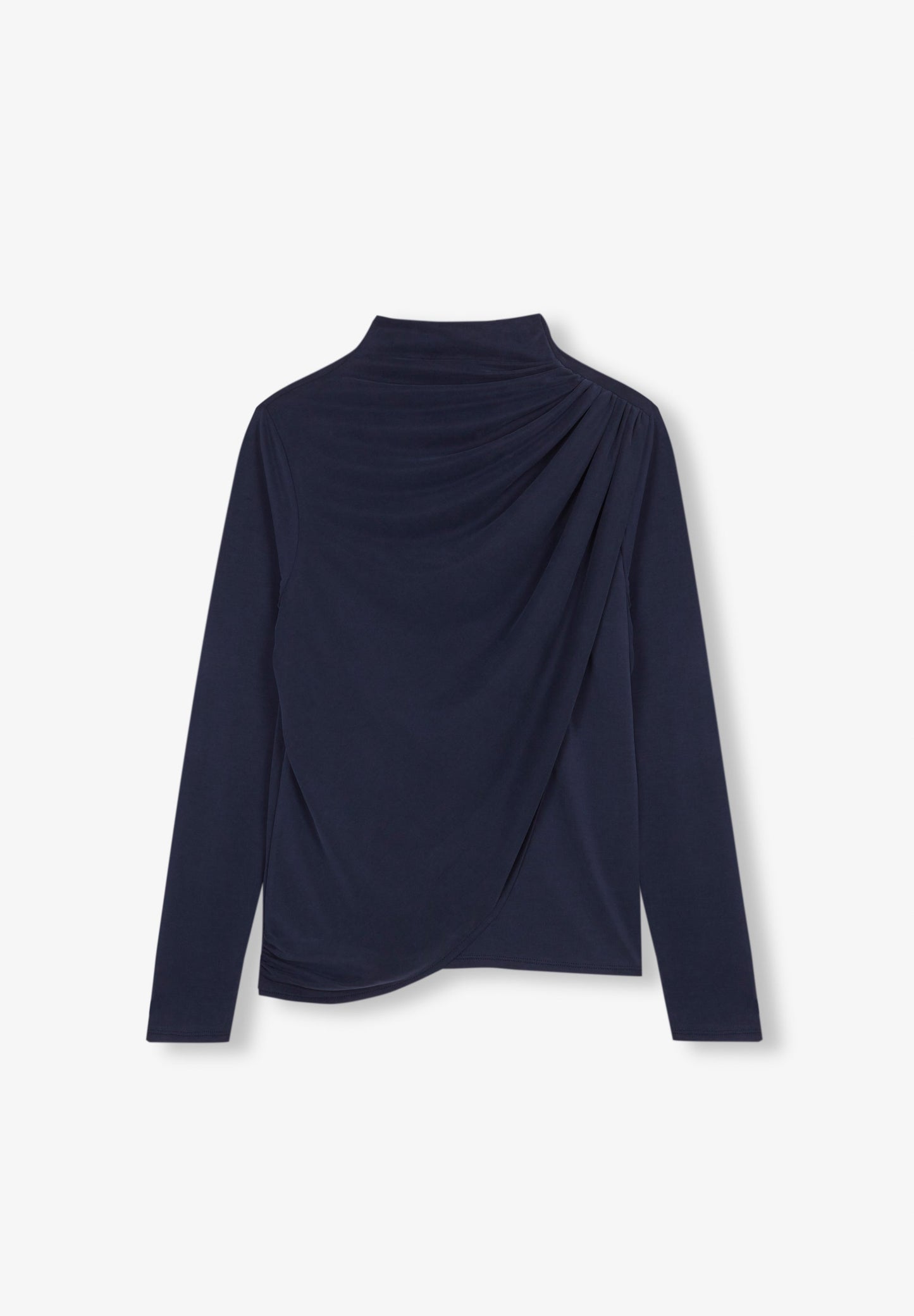 DRAPED SHOULDER DETAIL TOP