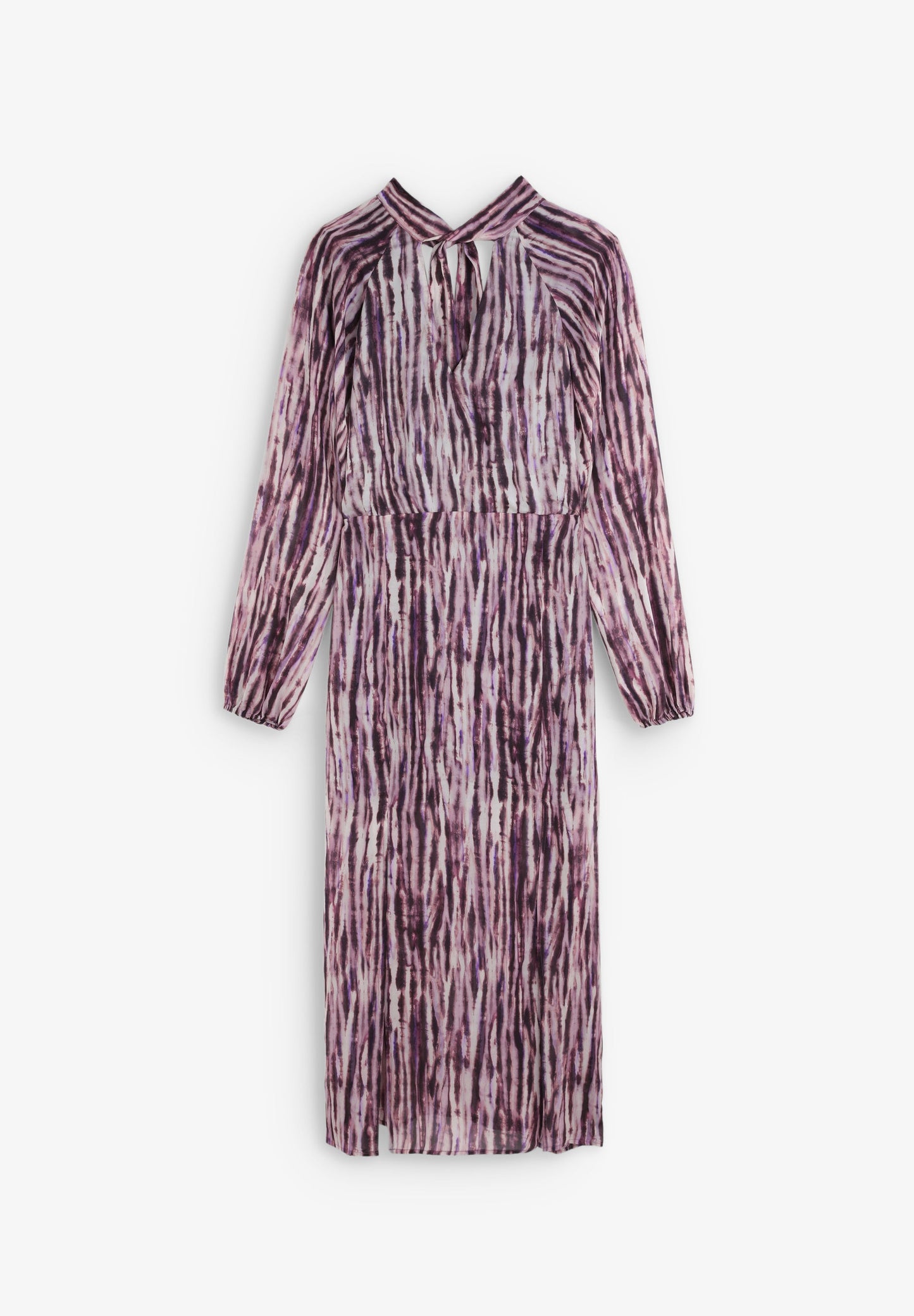 TIE-DYE DRESS WITH BOW ON THE NECKLINE