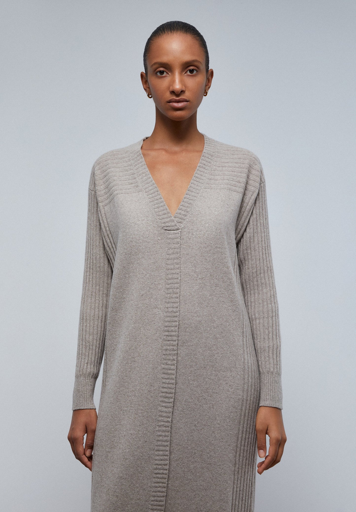RIBBED KNIT DRESS