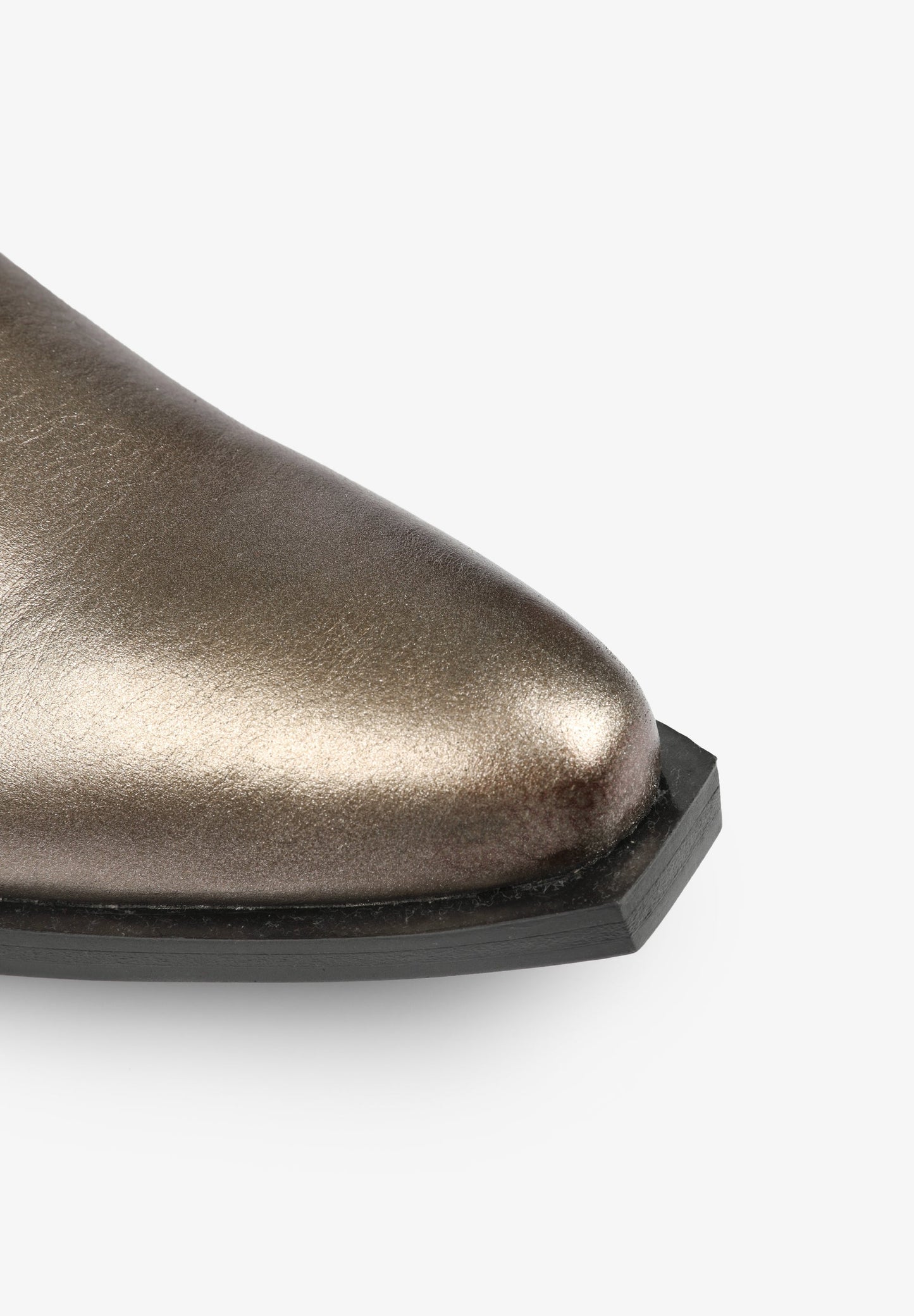 METALLIC COWBOY ANKLE BOOTS