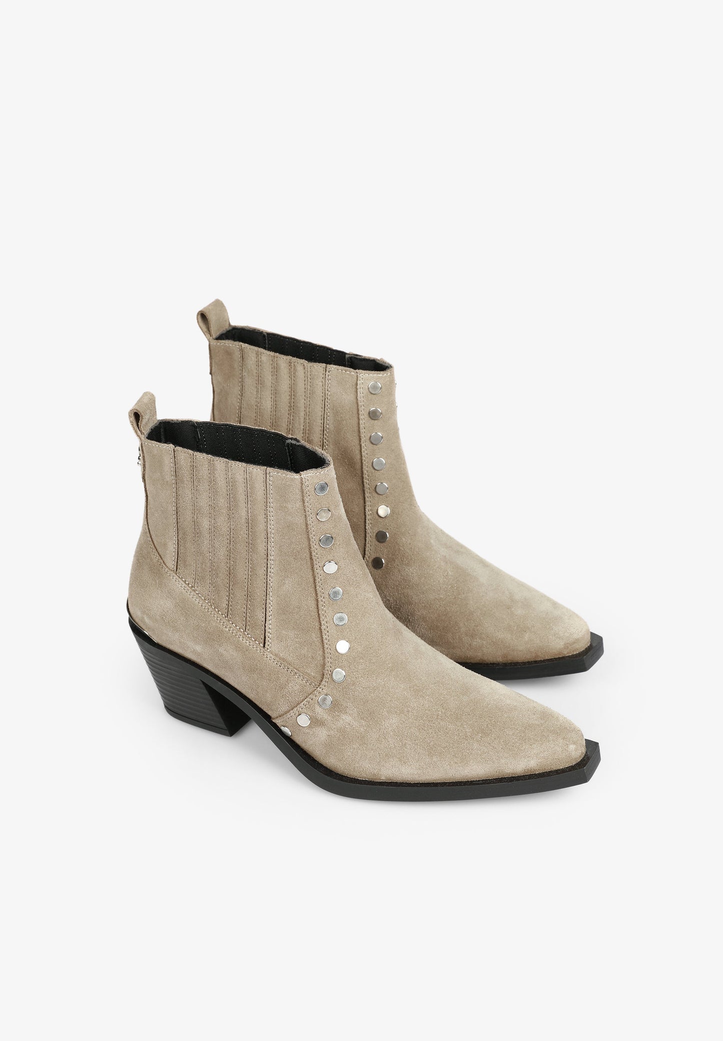 COWBOY ANKLE BOOTS WITH STUDS