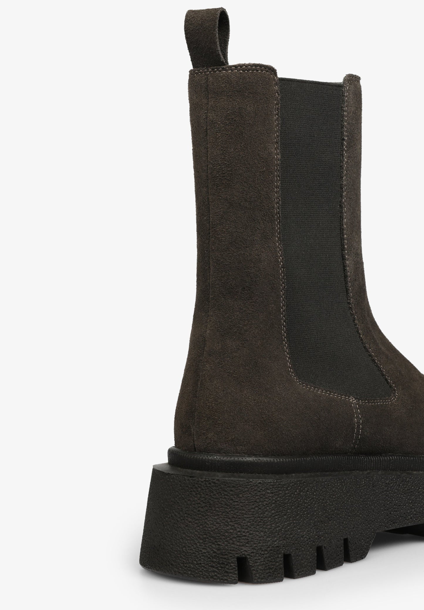 LEATHER BOOTS WITH TRACK SOLE