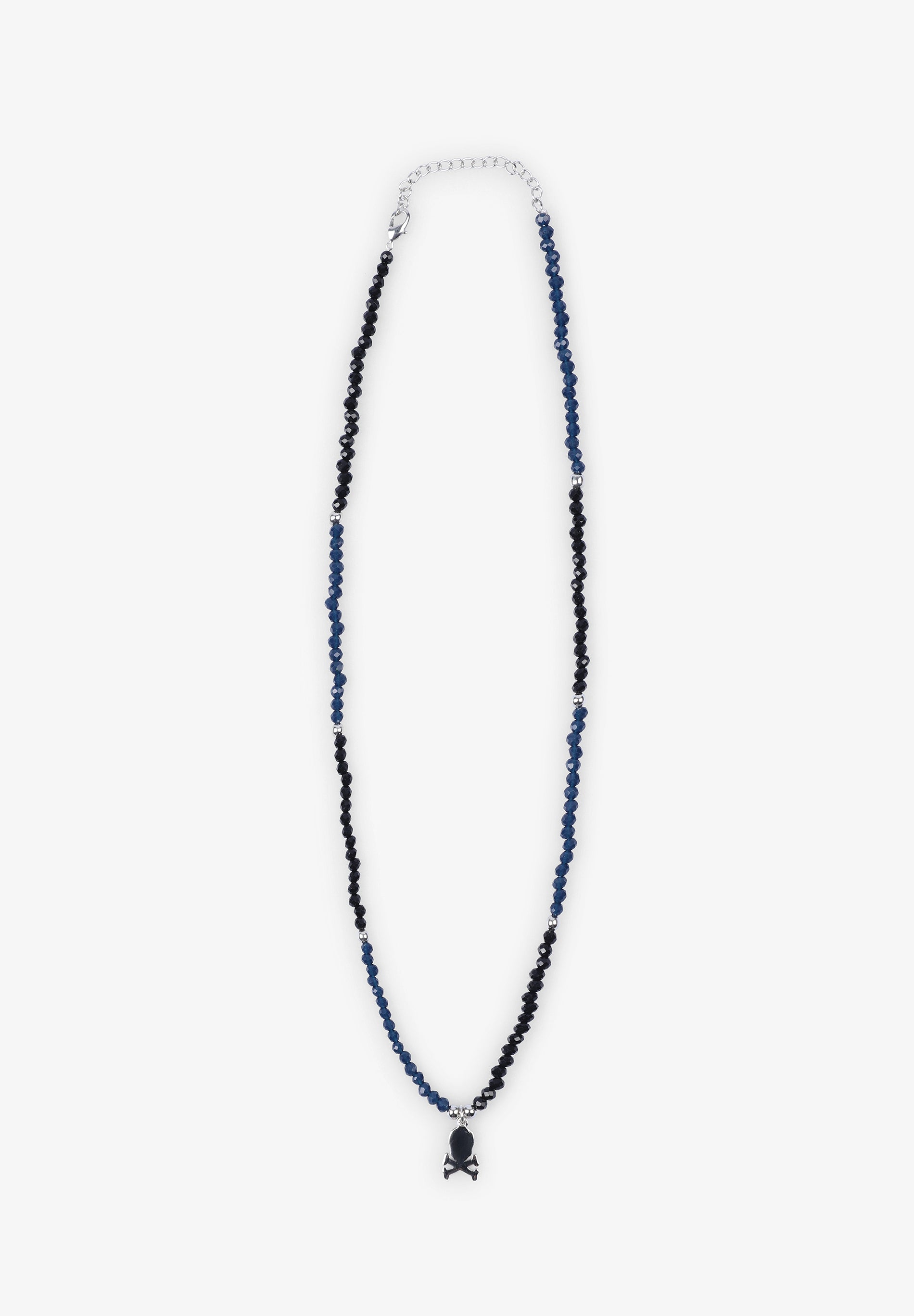 BEAD AND SKULL NECKLACE