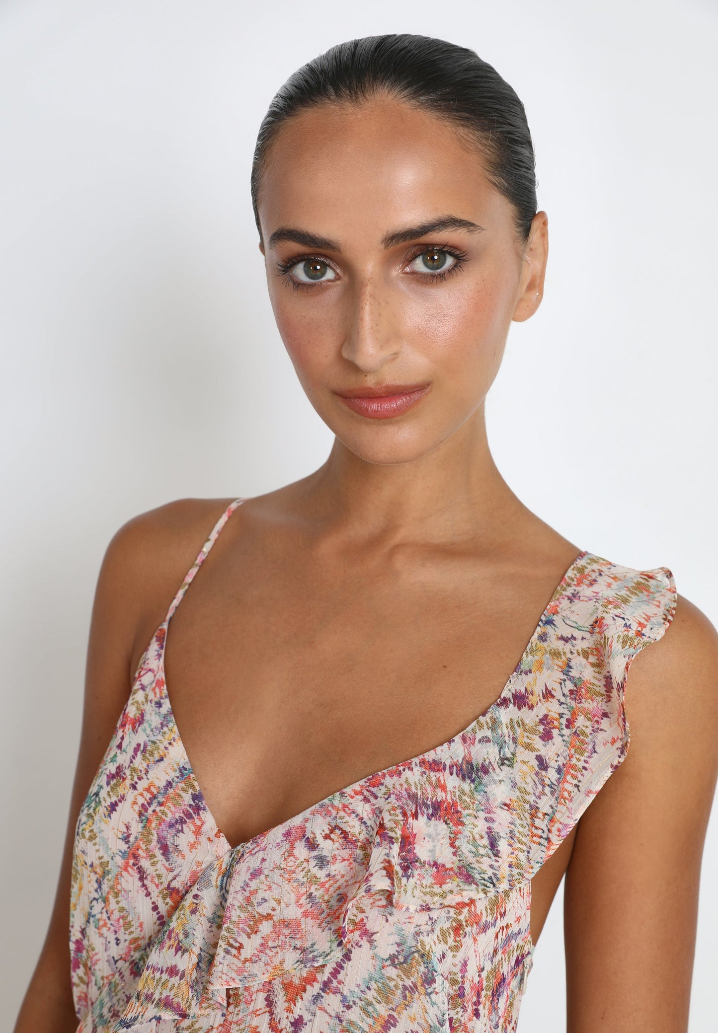 LONG DRESS WITH RUFFLE