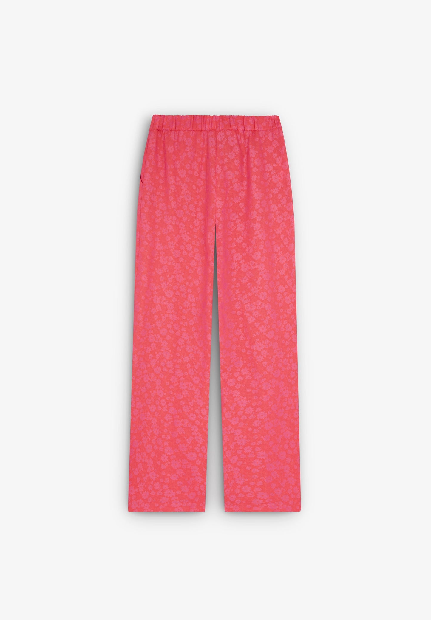 FLORAL JACQUARD TROUSERS