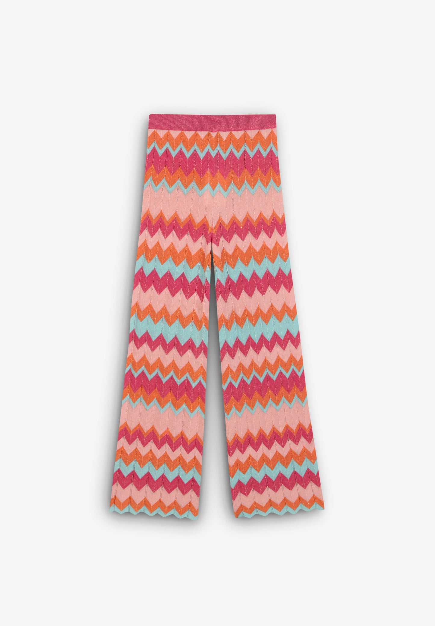 LUREX ZIGZAG KNIT TROUSERS