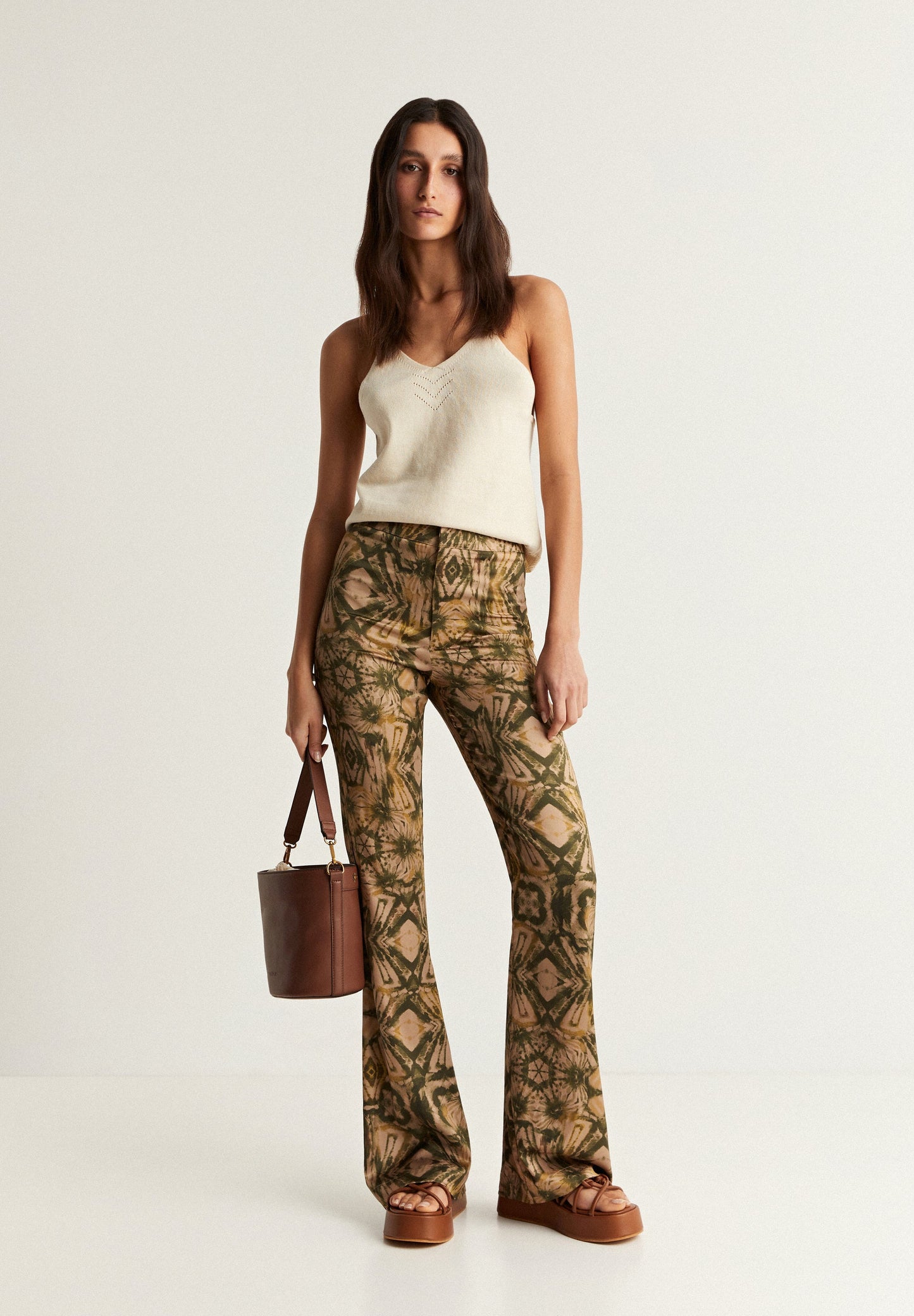 FLOWING PRINTED TROUSERS