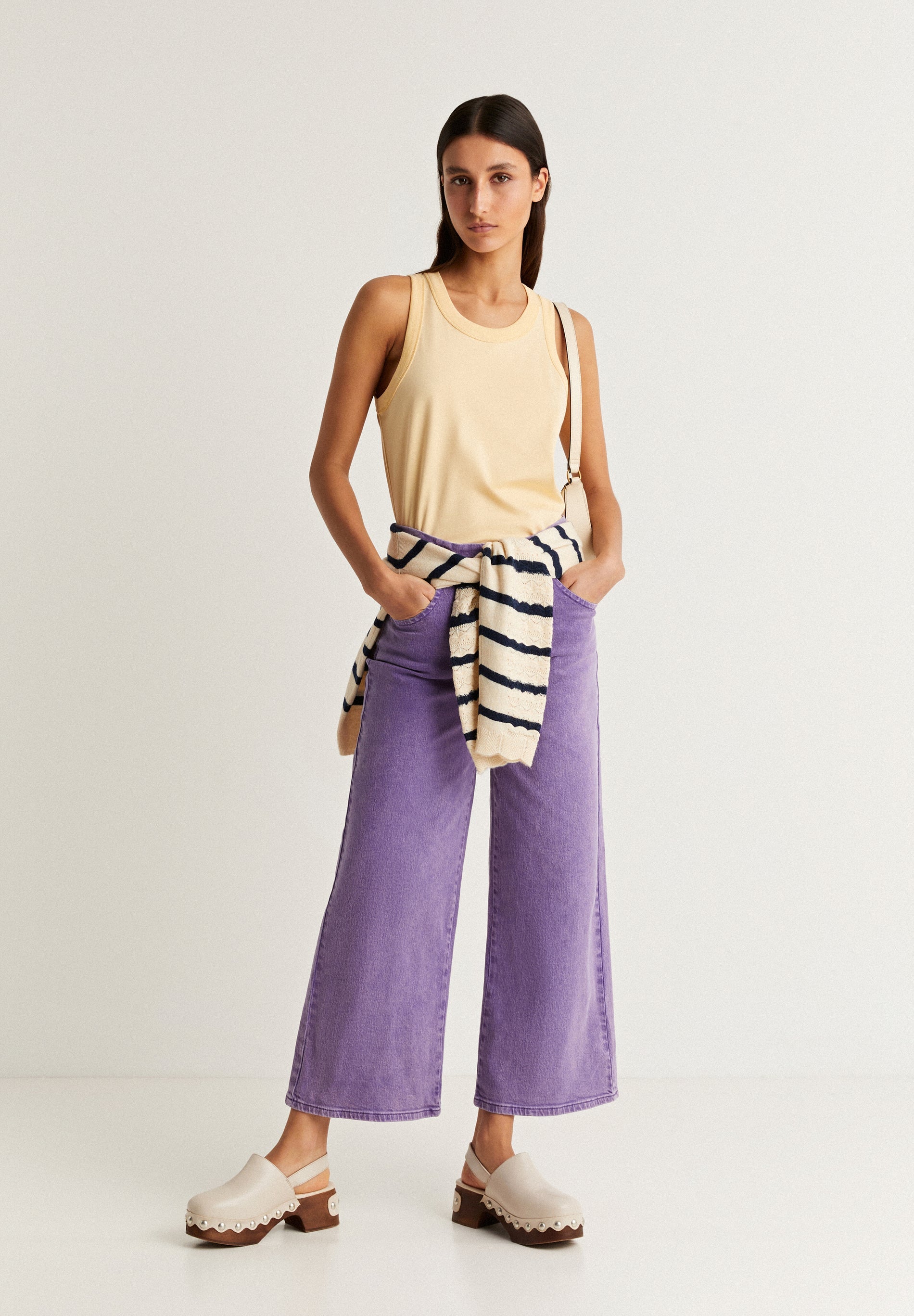 CULOTTE JEANS WITH BUTTONS