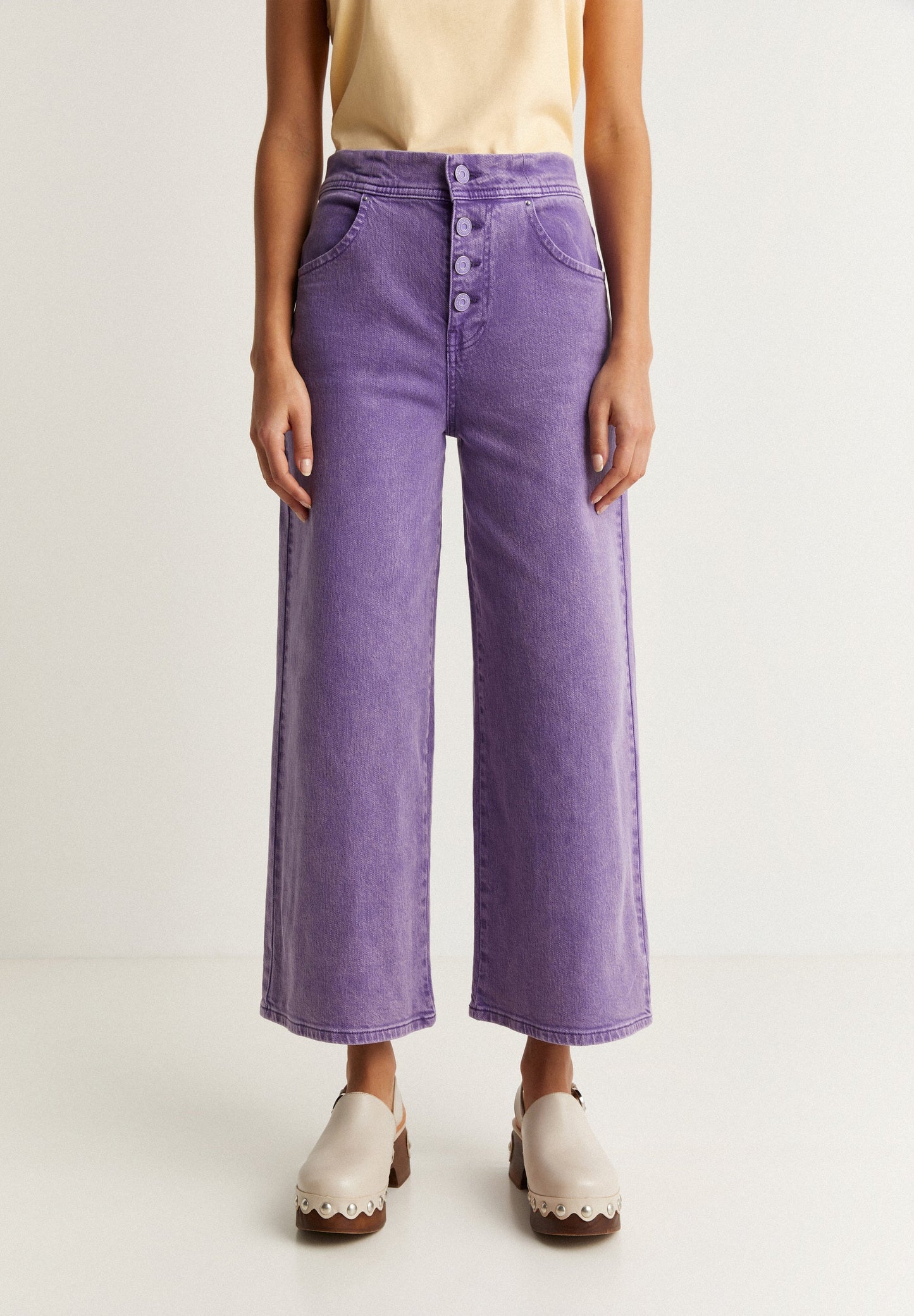 CULOTTE JEANS WITH BUTTONS