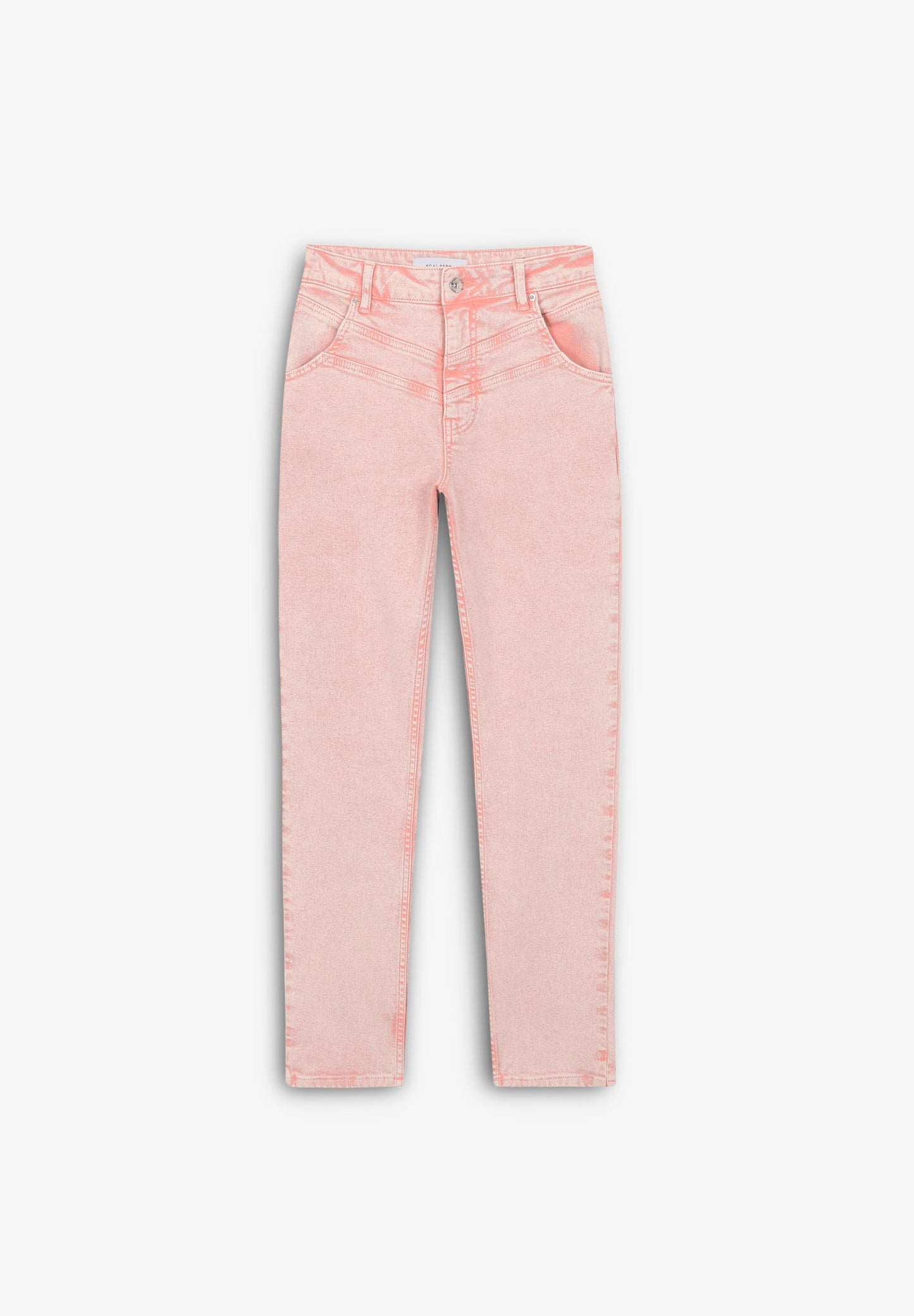 FADED SKINNY JEANS WITH DOUBLE STITCHING