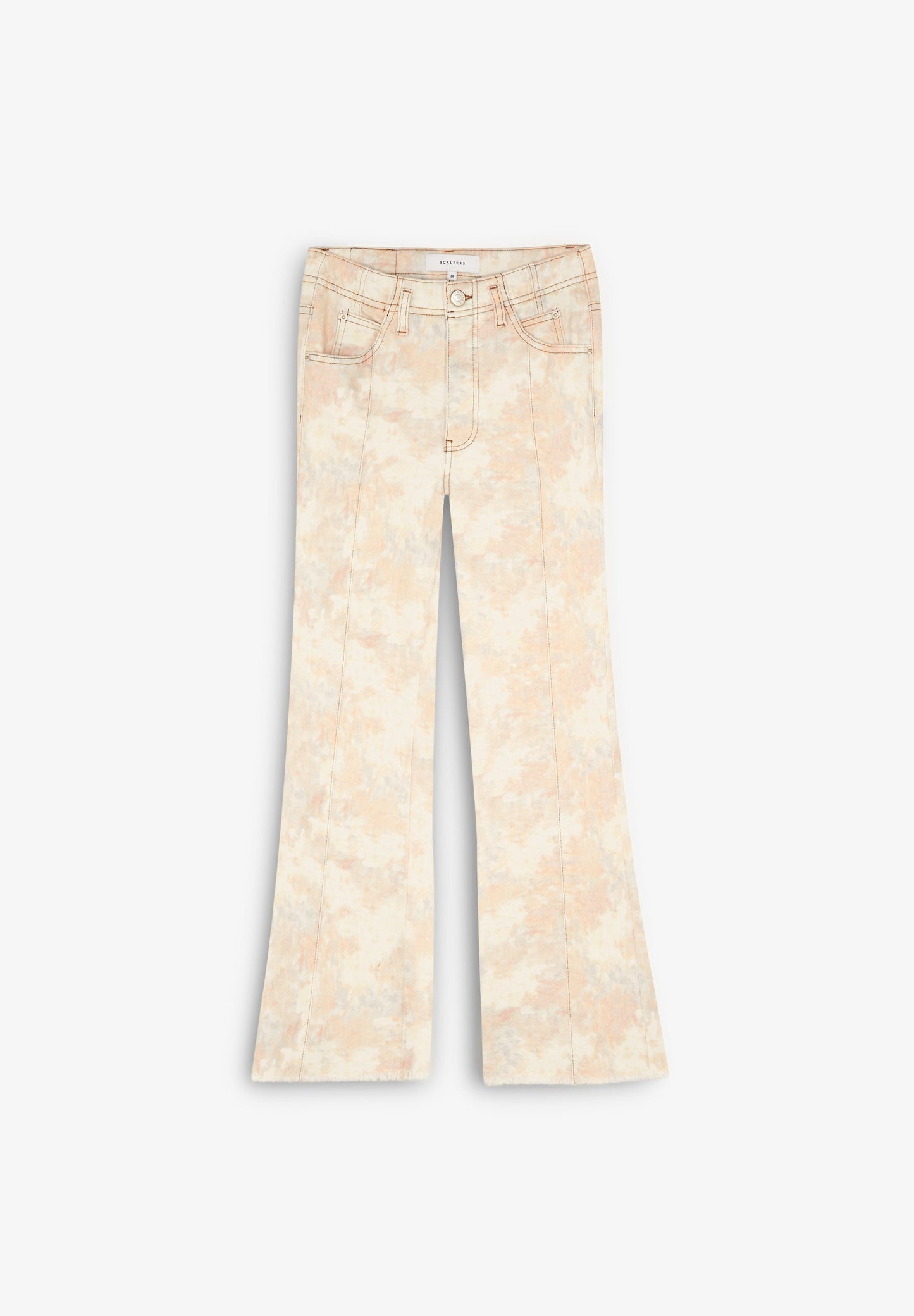 ANKLE FLARE TIE-DYE JEANS