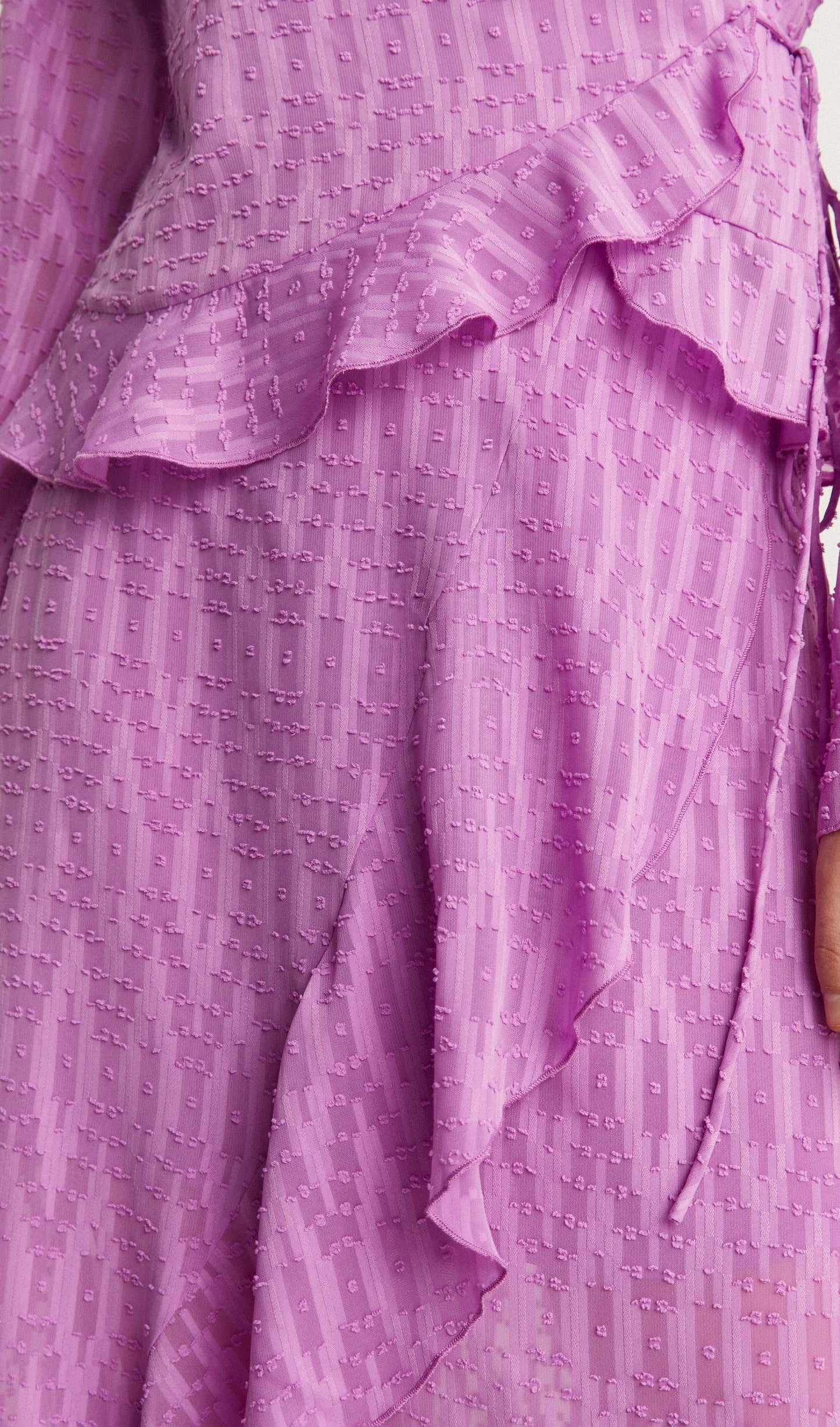 SWISS DOT RUFFLE SKIRT