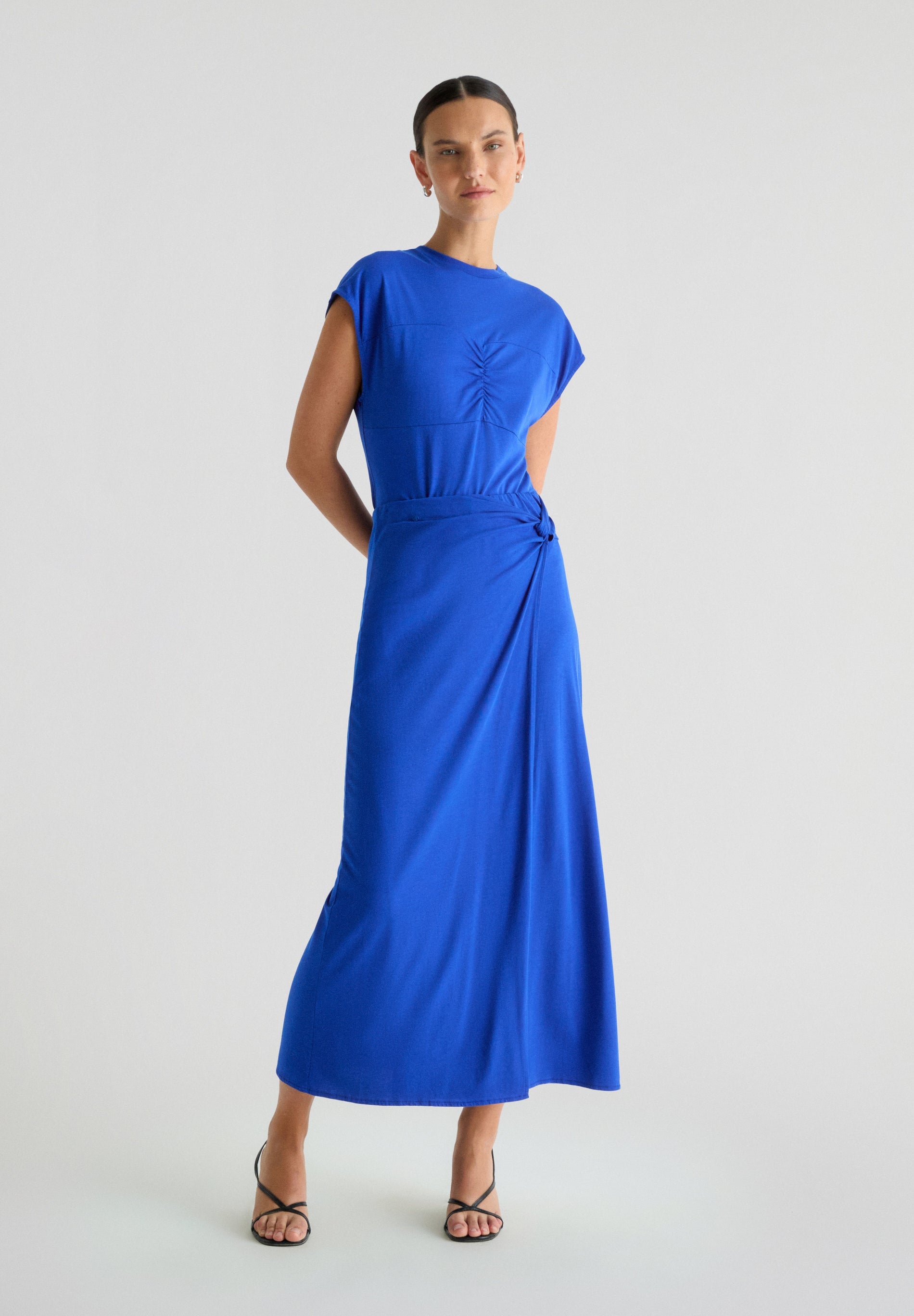 MIDI SKIRT WITH KNOT DETAIL