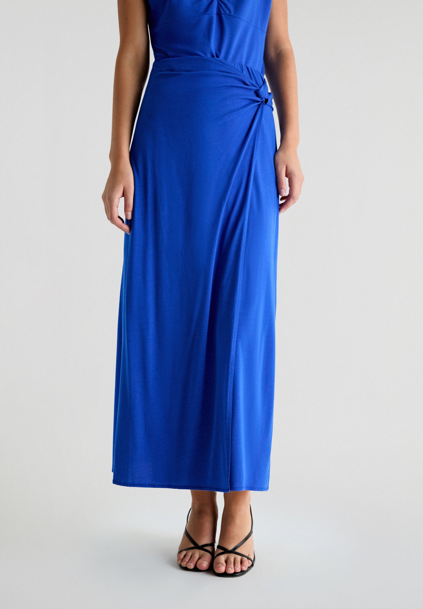 MIDI SKIRT WITH KNOT DETAIL