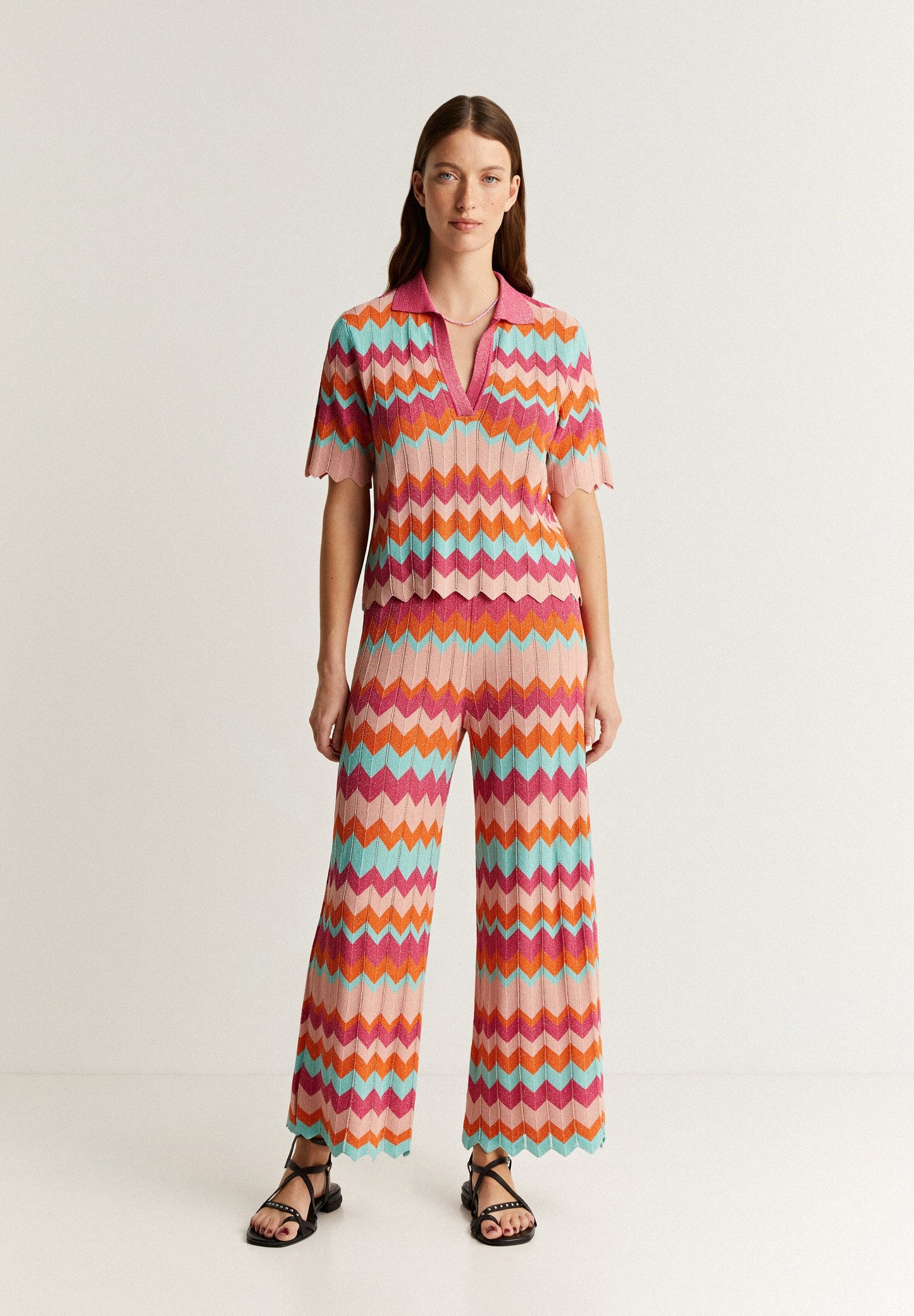 OPEN KNIT LUREX SWEATER