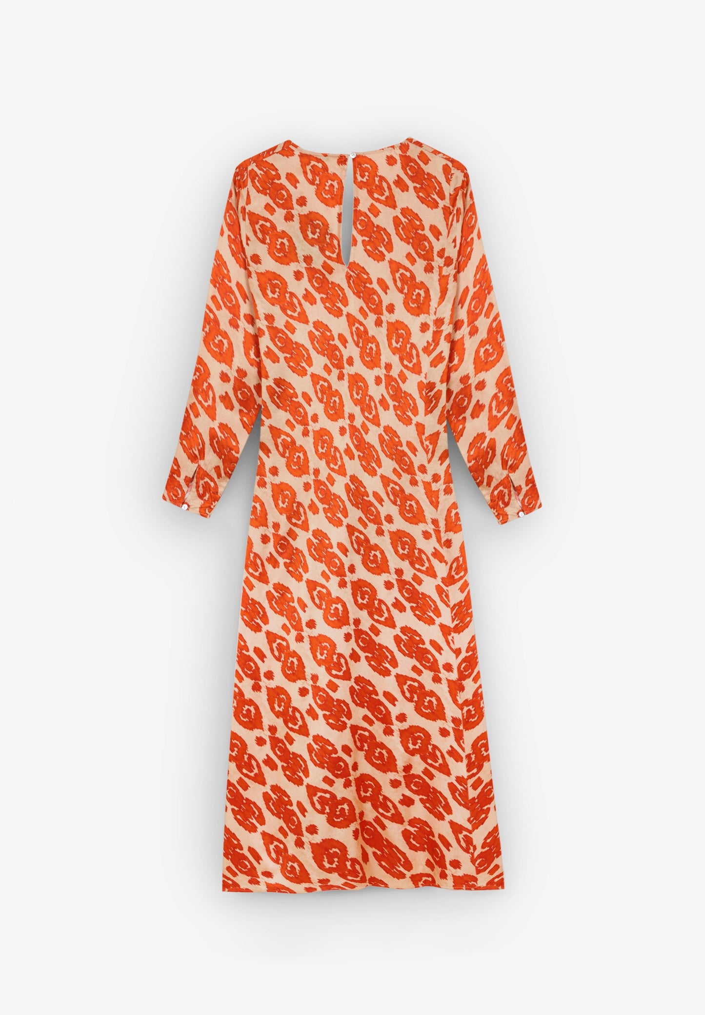 ETHNIC MIDI DRESS WITH KNOT