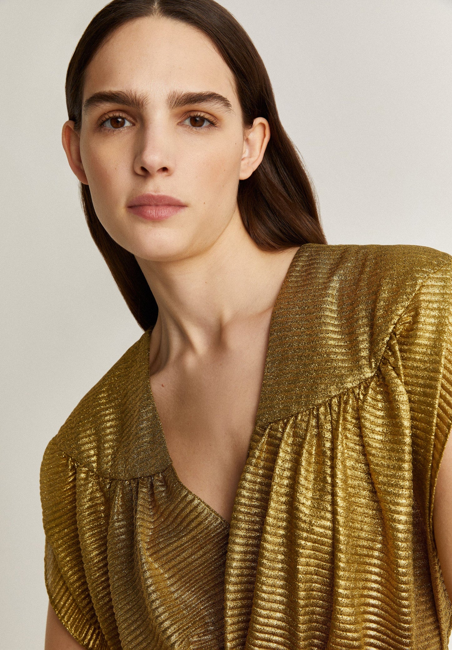 LUREX DRESS WITH KNOT