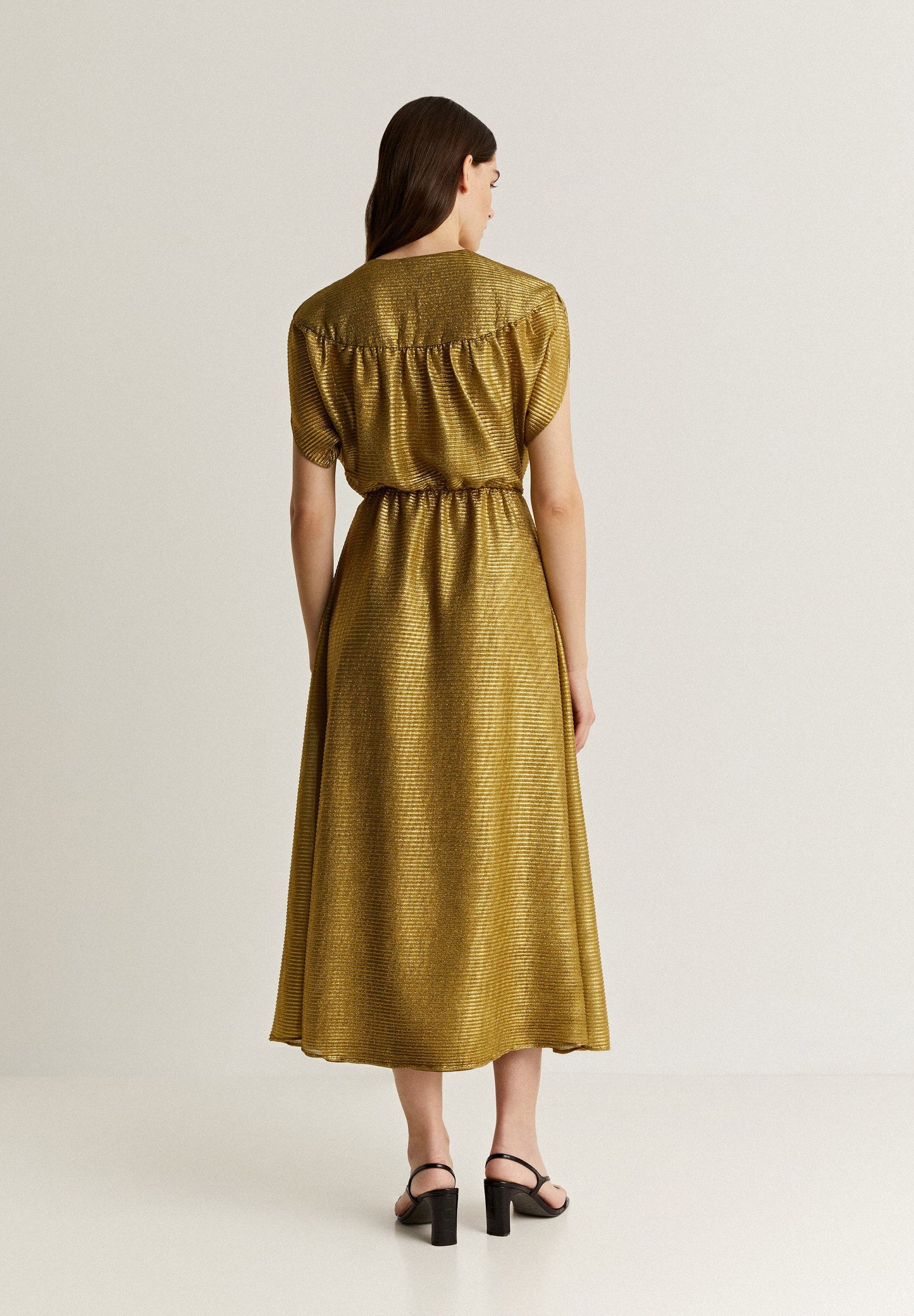 LUREX DRESS WITH KNOT