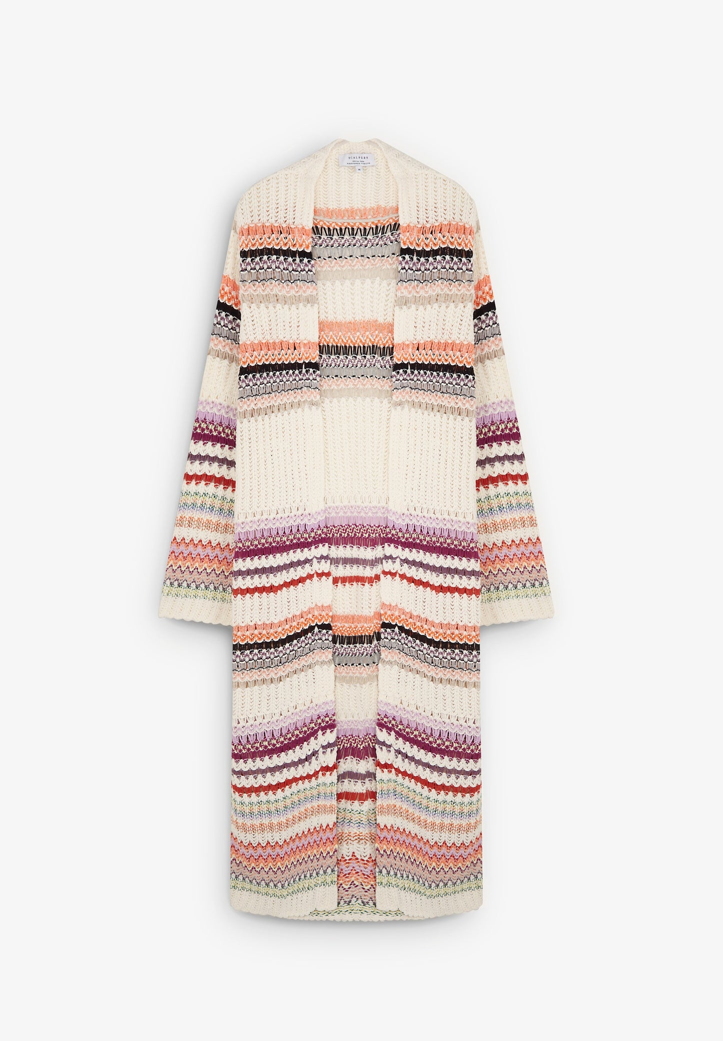 MULTICOLOURED CROCHET CARDIGAN