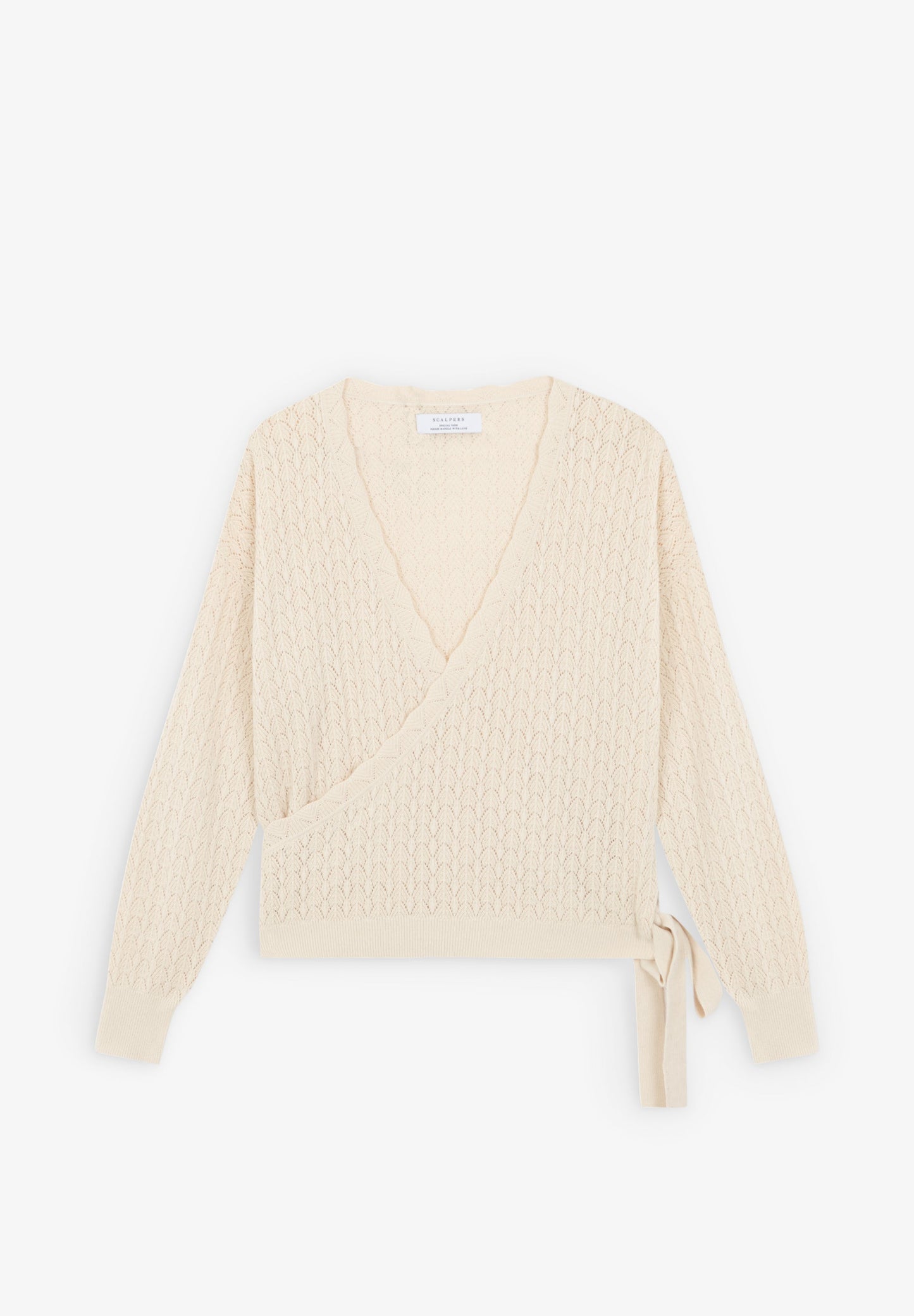 CROCHET CARDIGAN WITH BOW