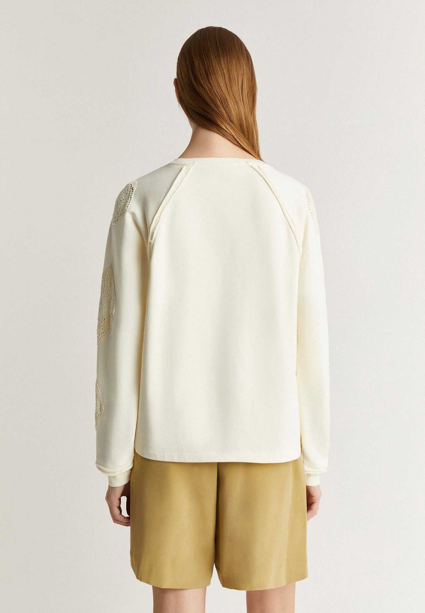 SWEATSHIRT WITH CROCHET DETAILS