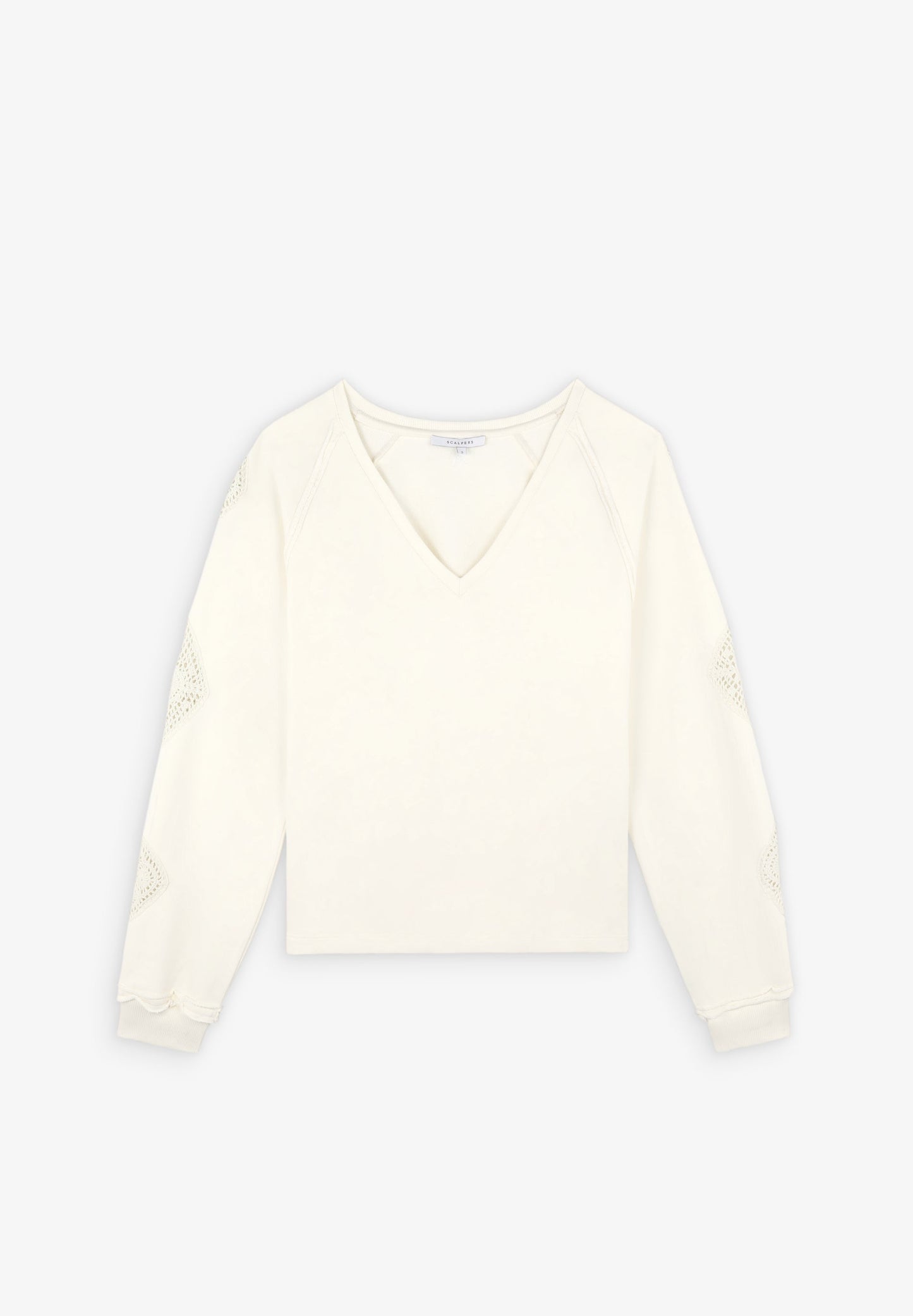 SWEATSHIRT WITH CROCHET DETAILS