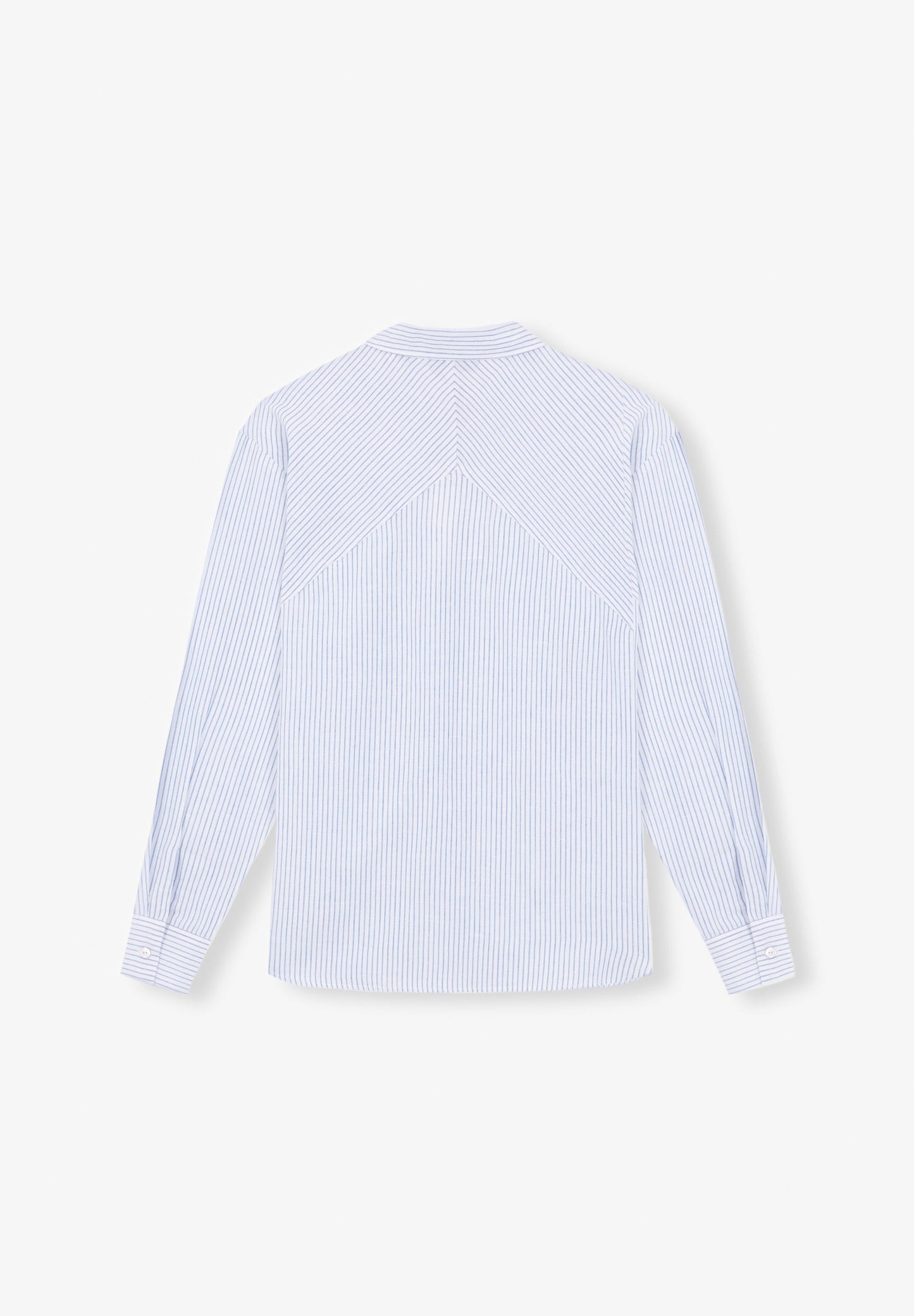 CONTRAST STRIPE LINEN SHIRT