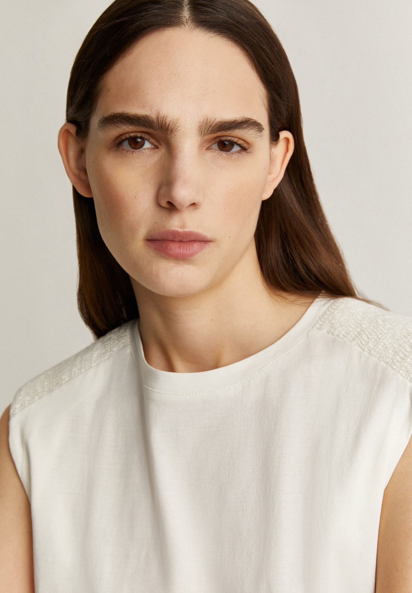 T-SHIRT WITH SHOULDER DETAIL