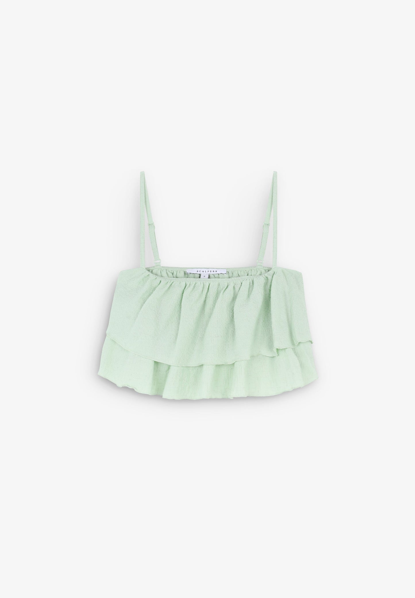CROP TOP WITH RUFFLES