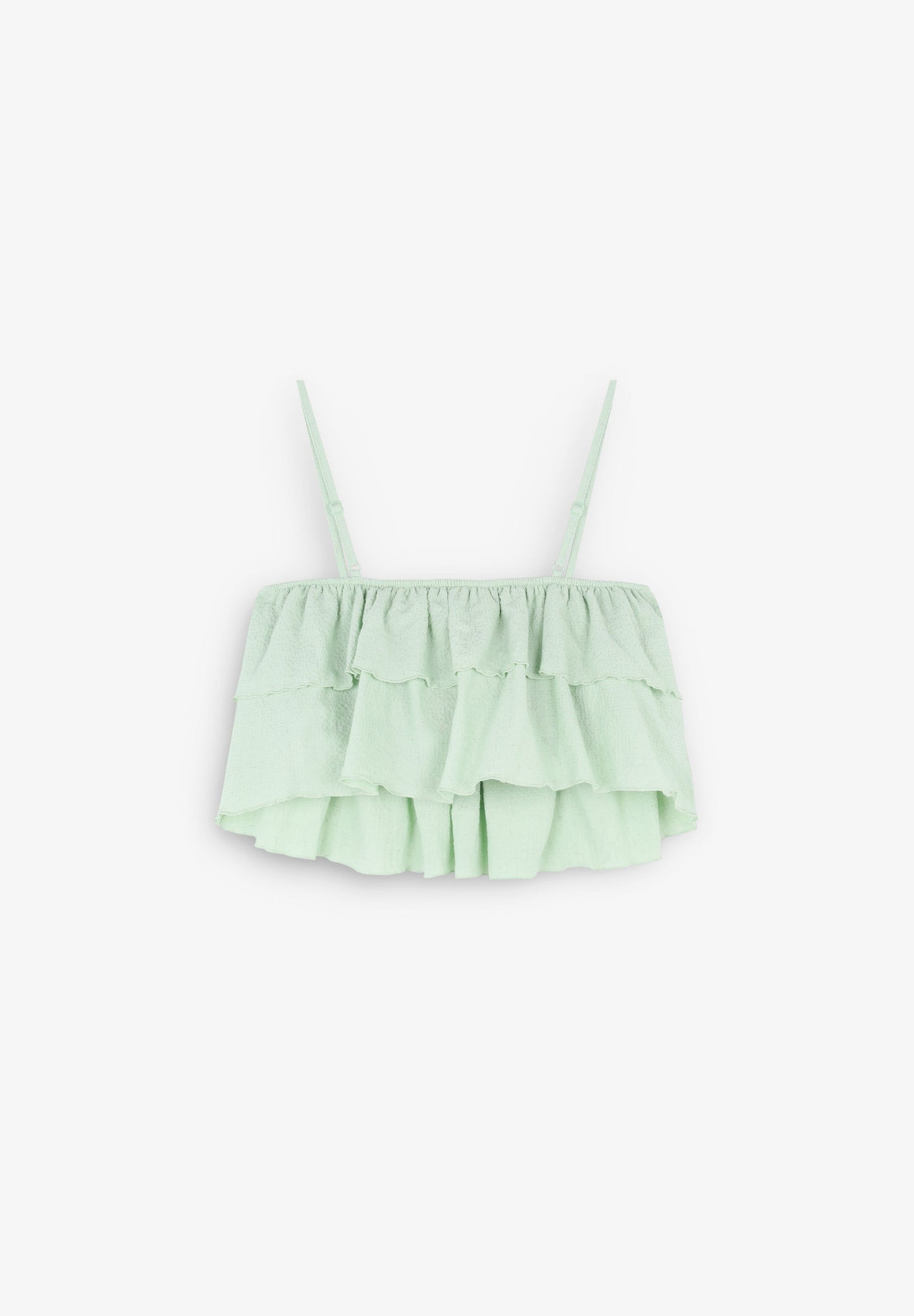 CROP TOP WITH RUFFLES