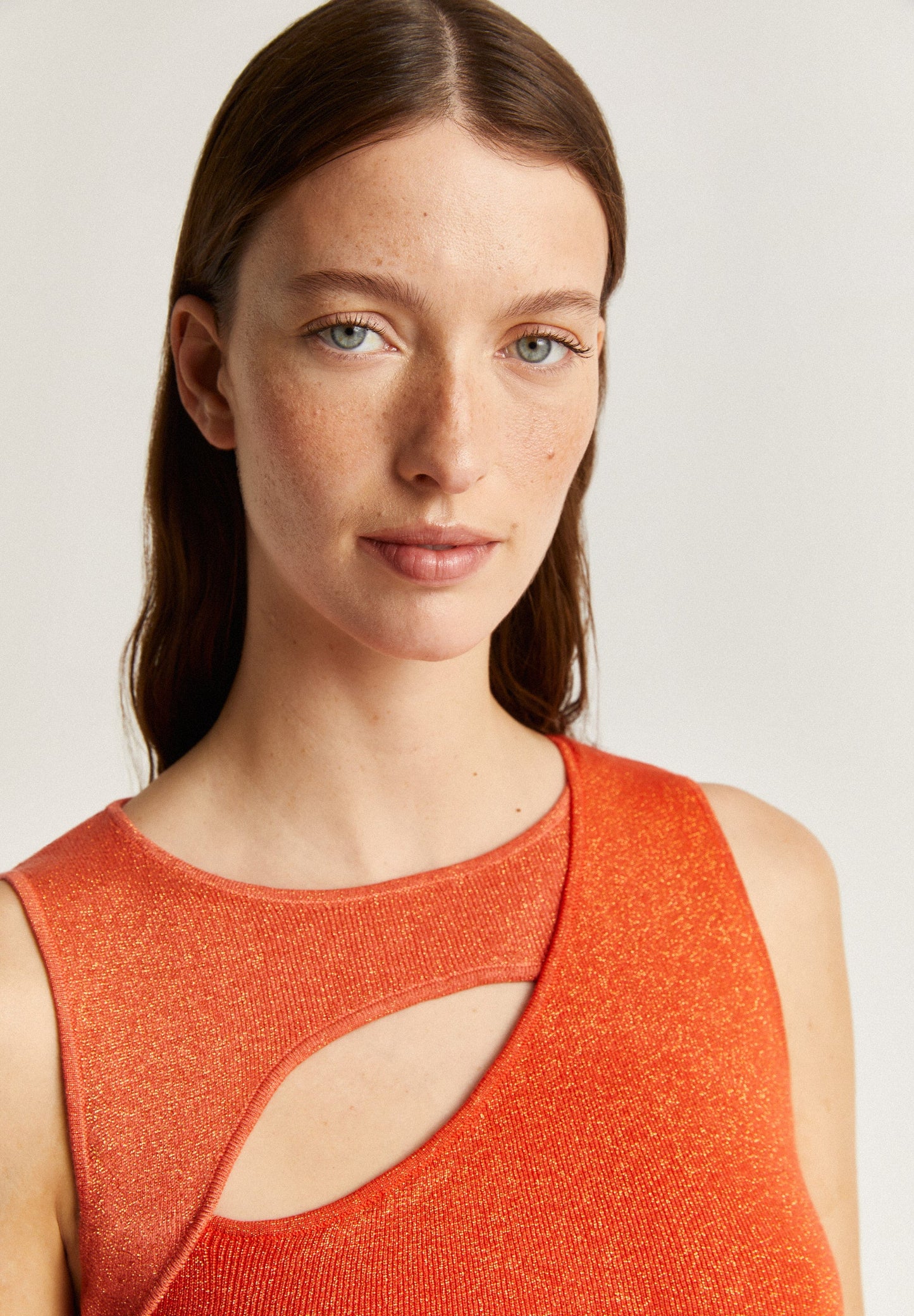 LUREX KNIT MIDI DRESS