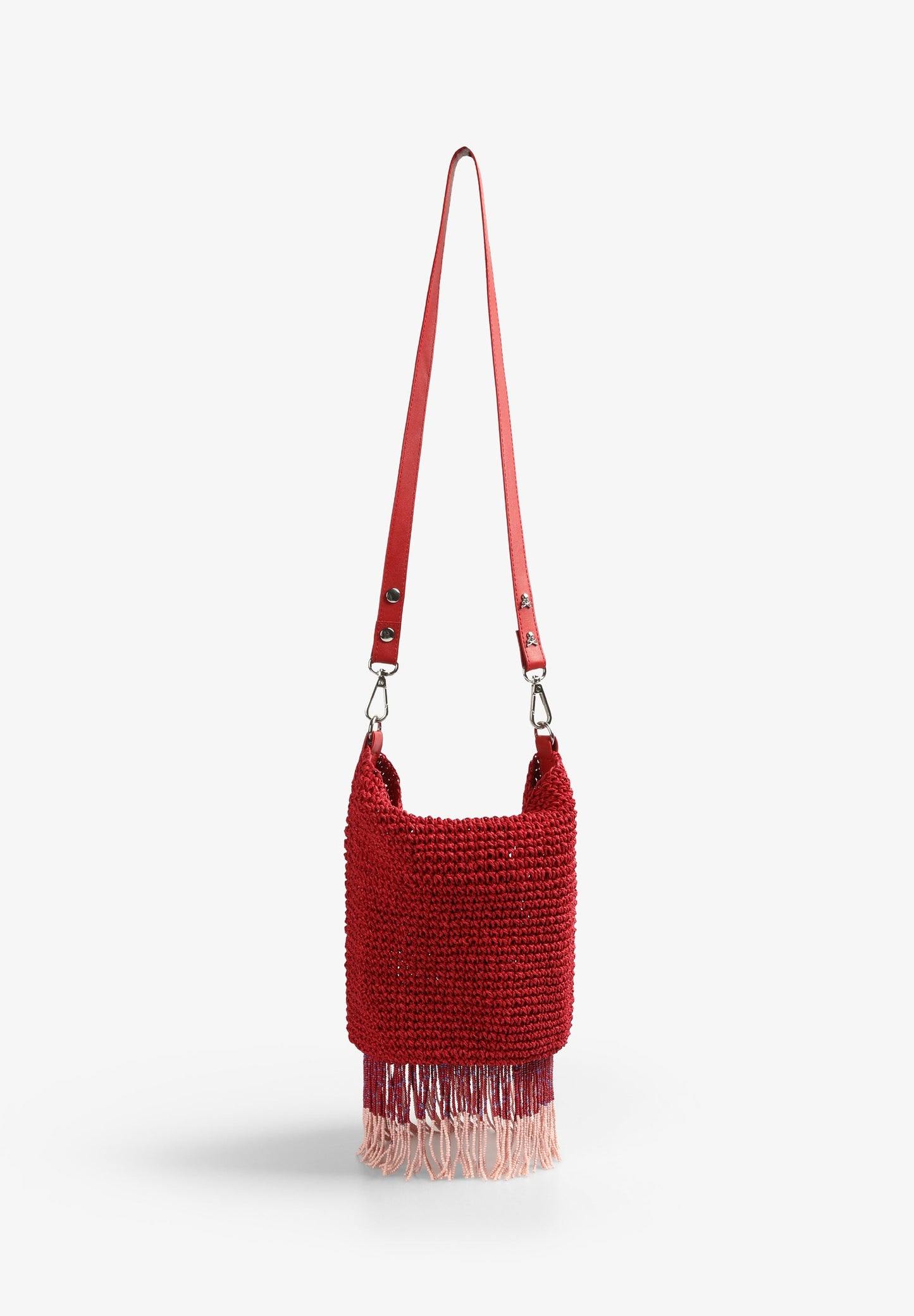 BAG WITH BEADED FRINGE