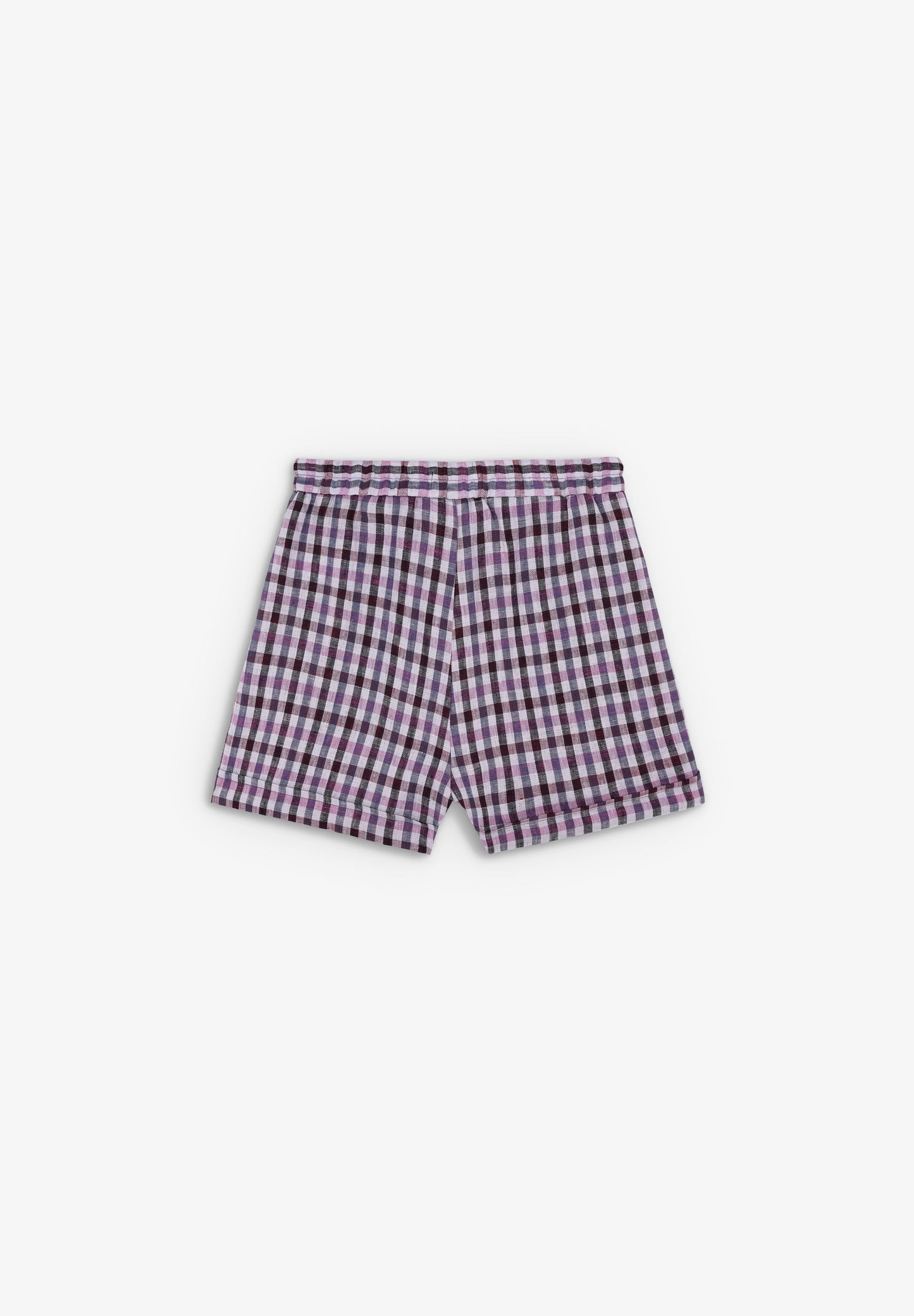 GINGHAM DART BERMUDA SHORTS