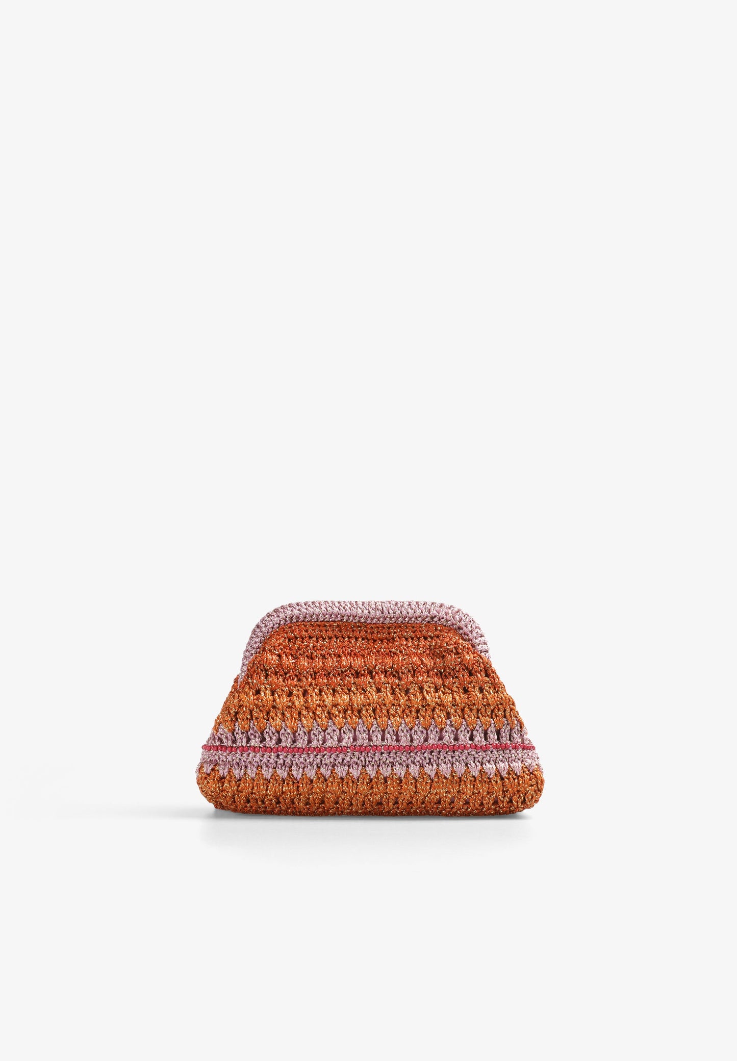 CLUTCH BAG WITH METALLIC DETAIL