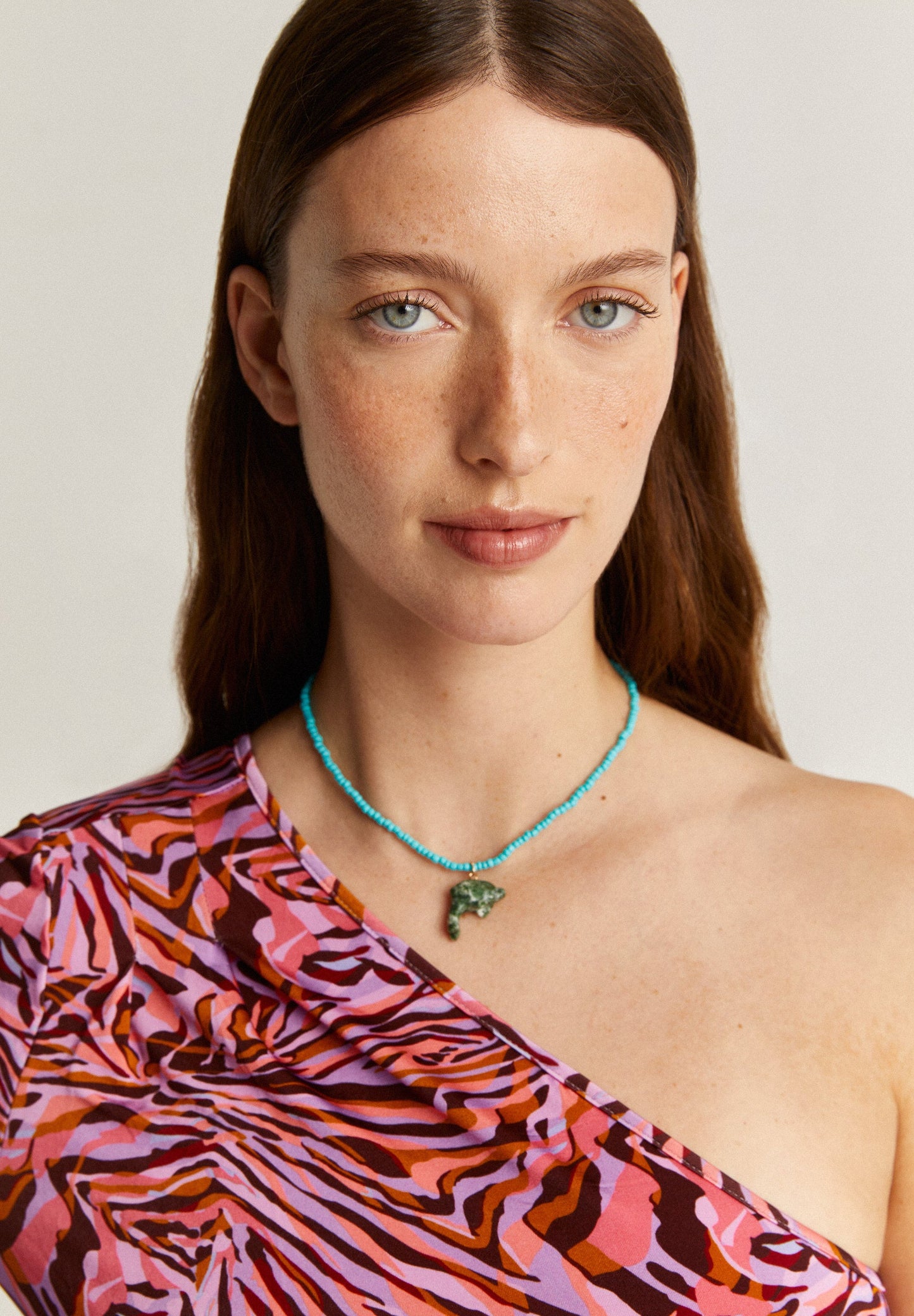 GATHERED ASYMMETRIC DRESS