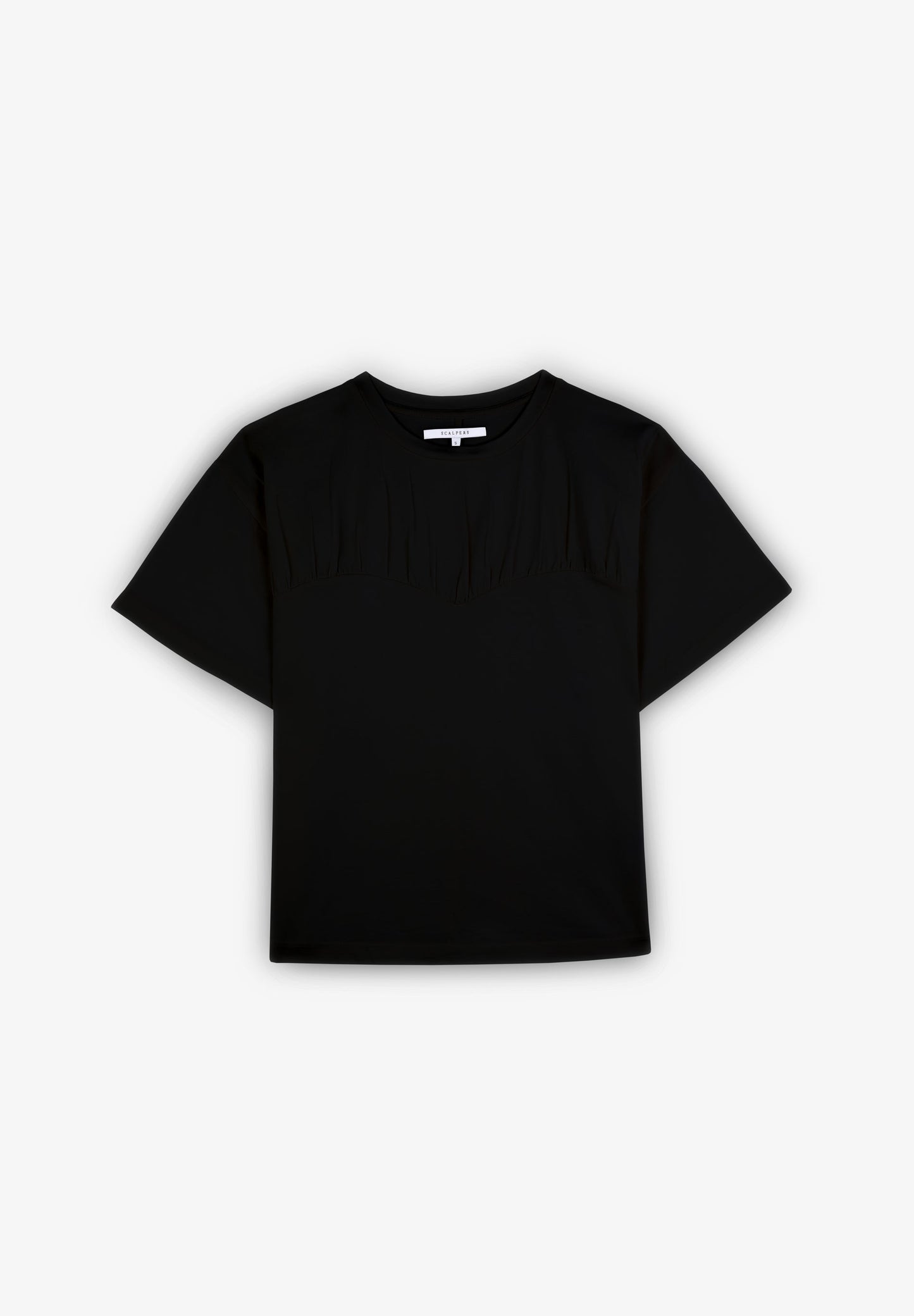 T-SHIRT WITH GATHERED CHEST
