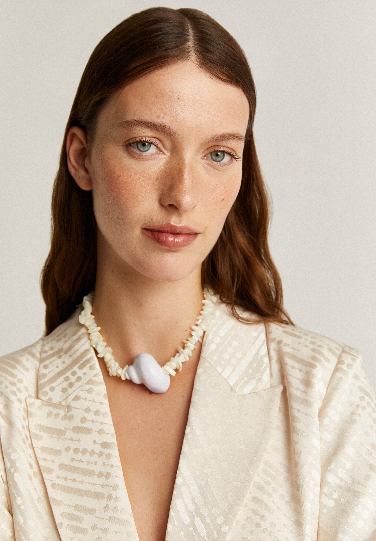 JACQUARD BLAZER WITH METALLIC DETAILS