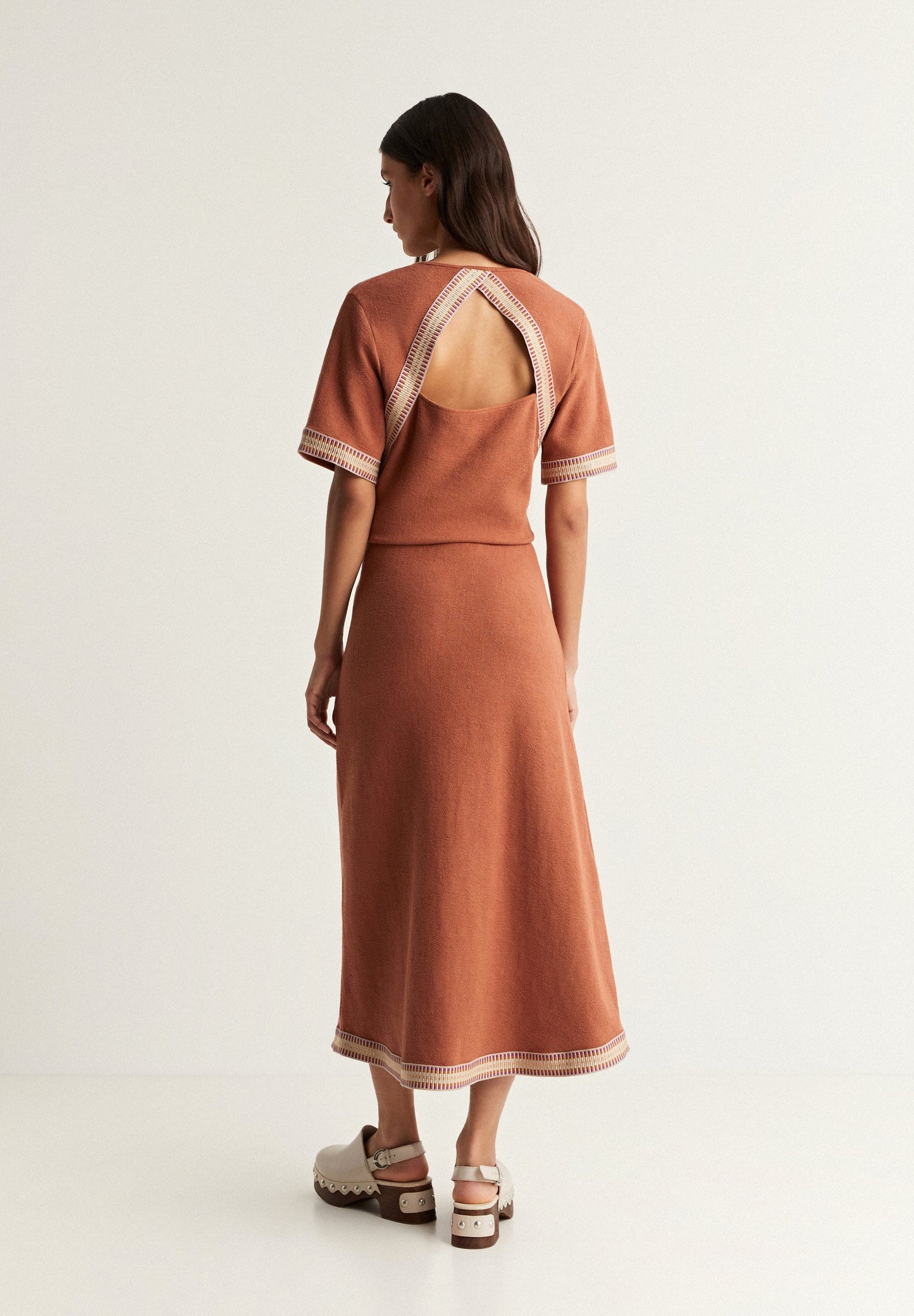 CONTRAST STRAP SKIRT