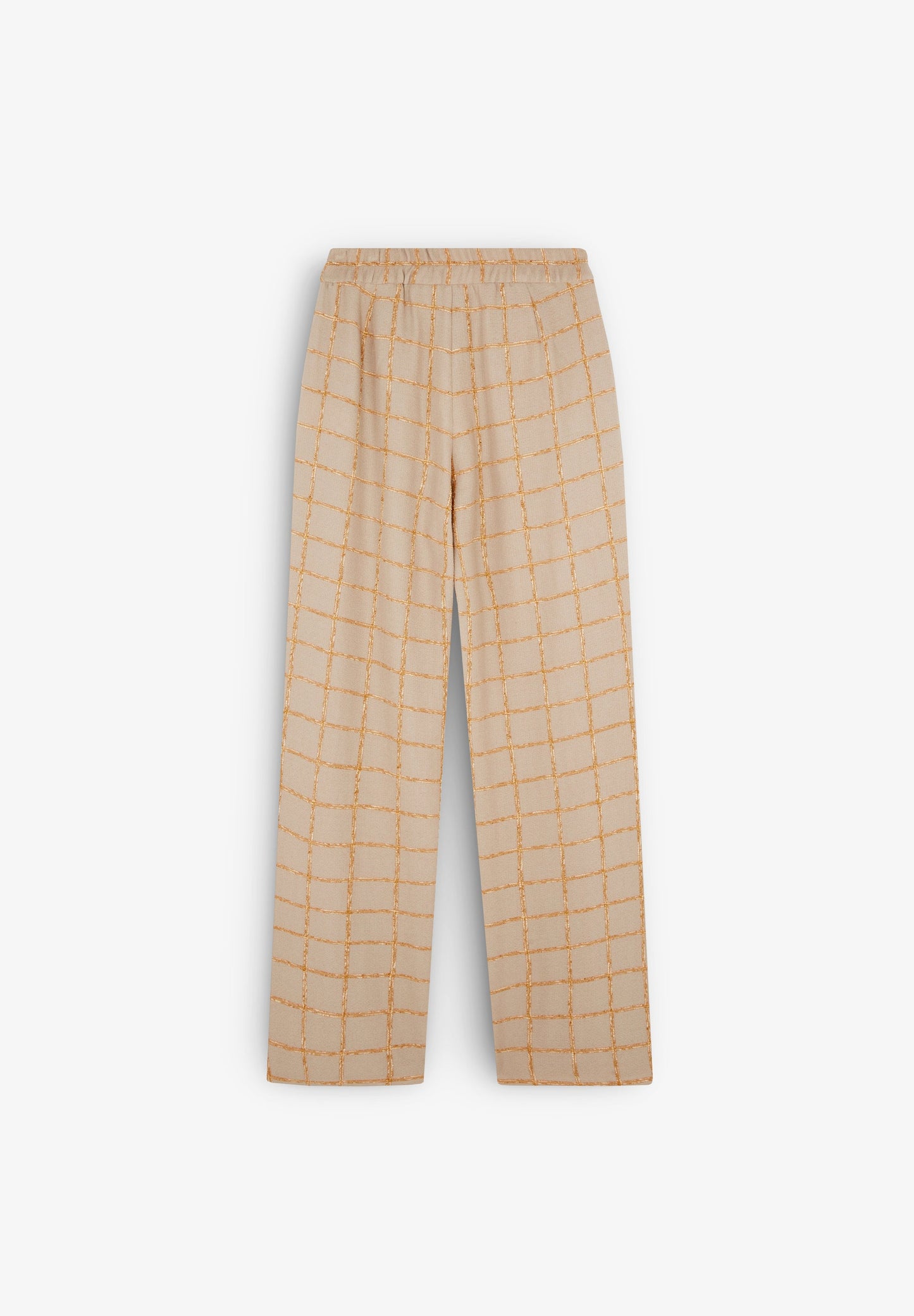 FLOWING CHECKED TROUSERS