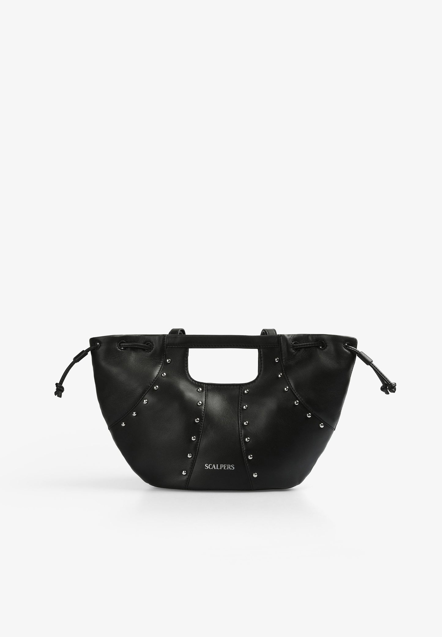 LEATHER SHOULDER BAG WITH STUDS