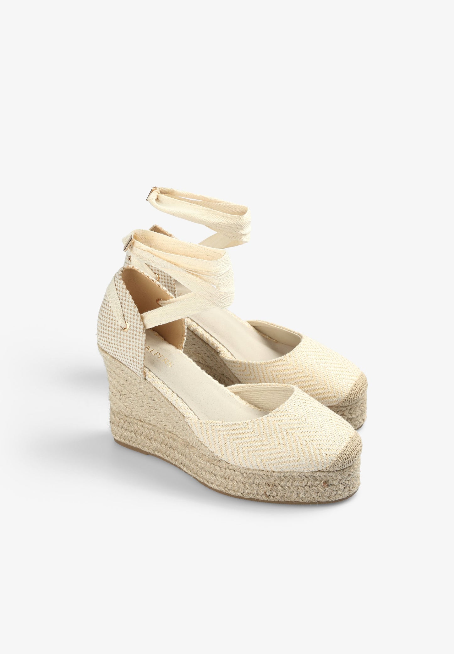 WEDGE ESPADRILLES WITH LUREX DETAIL