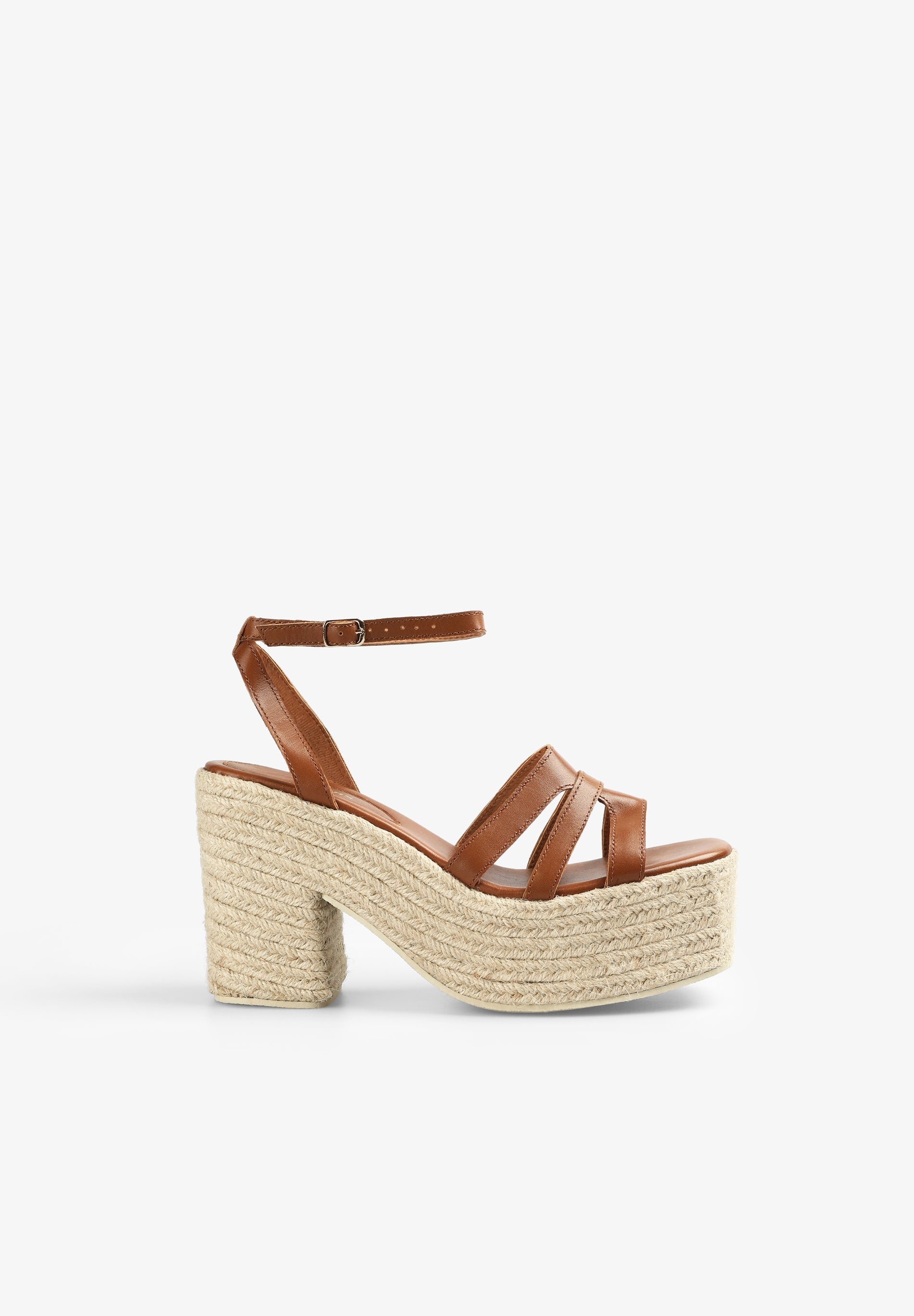 JUTE HEELED SANDALS