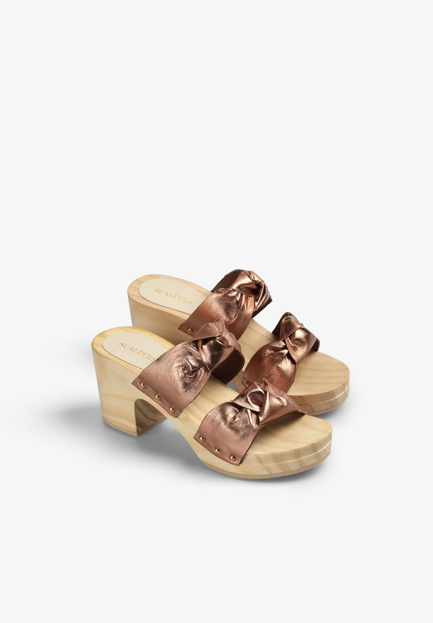 HIGH-HEEL SANDALS WITH KNOTS