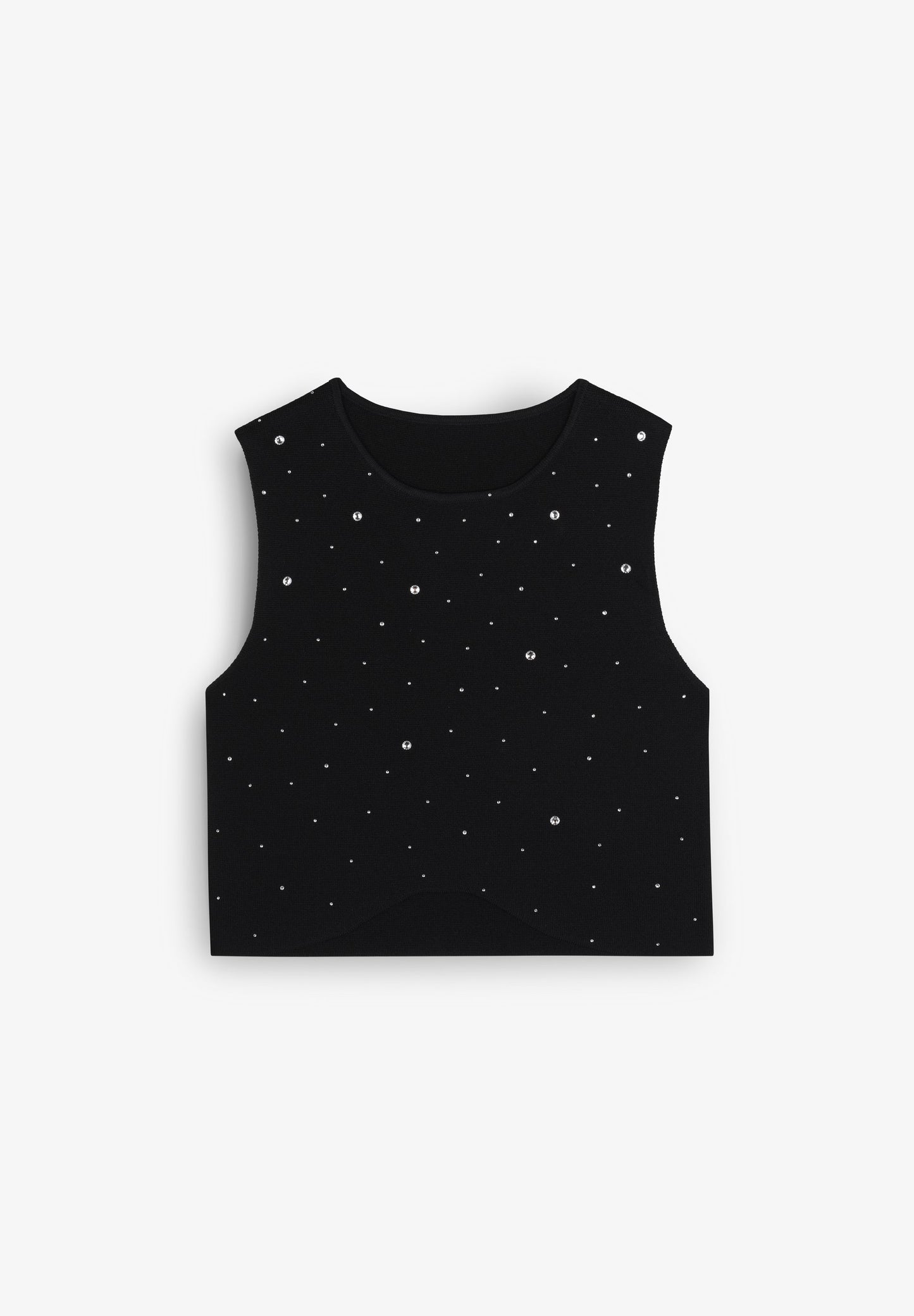 KNIT TOP WITH BEAD DETAIL