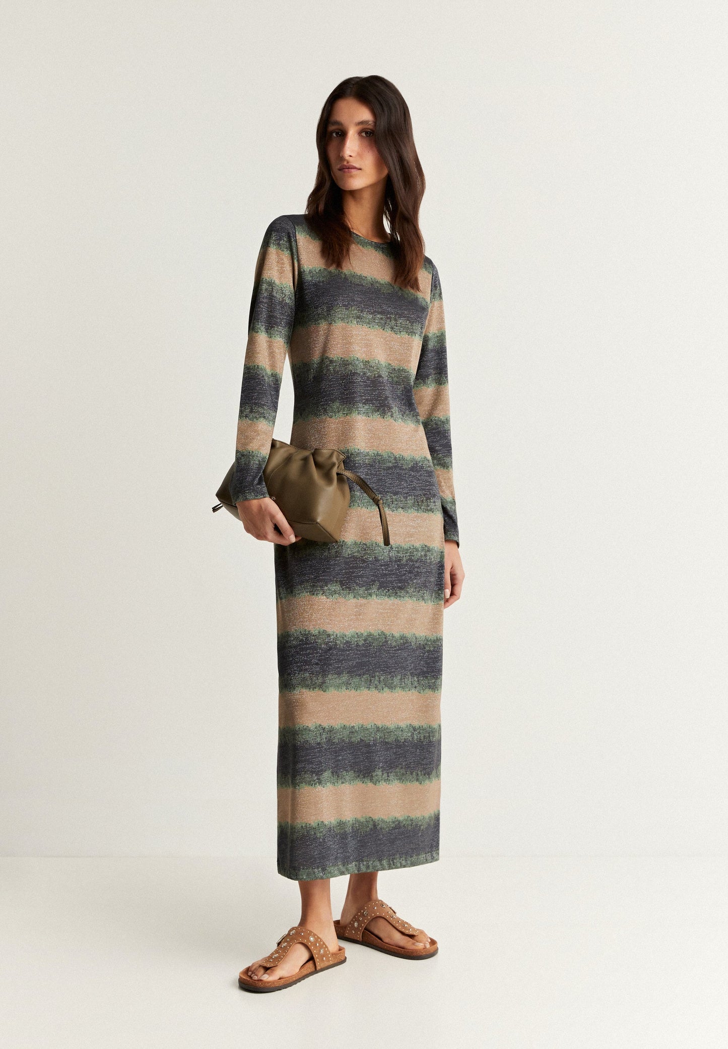 MIDI DRESS WITH LUREX