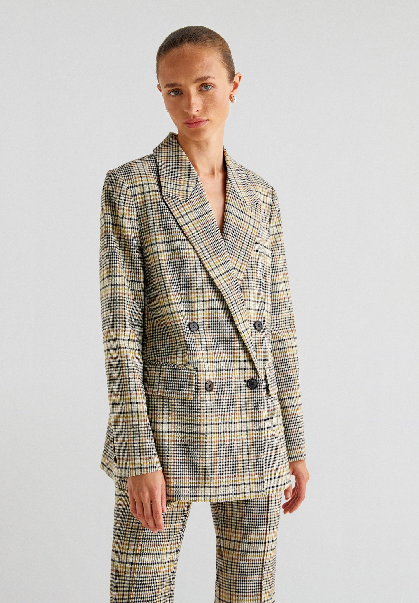 LIME CHECK BLAZER
