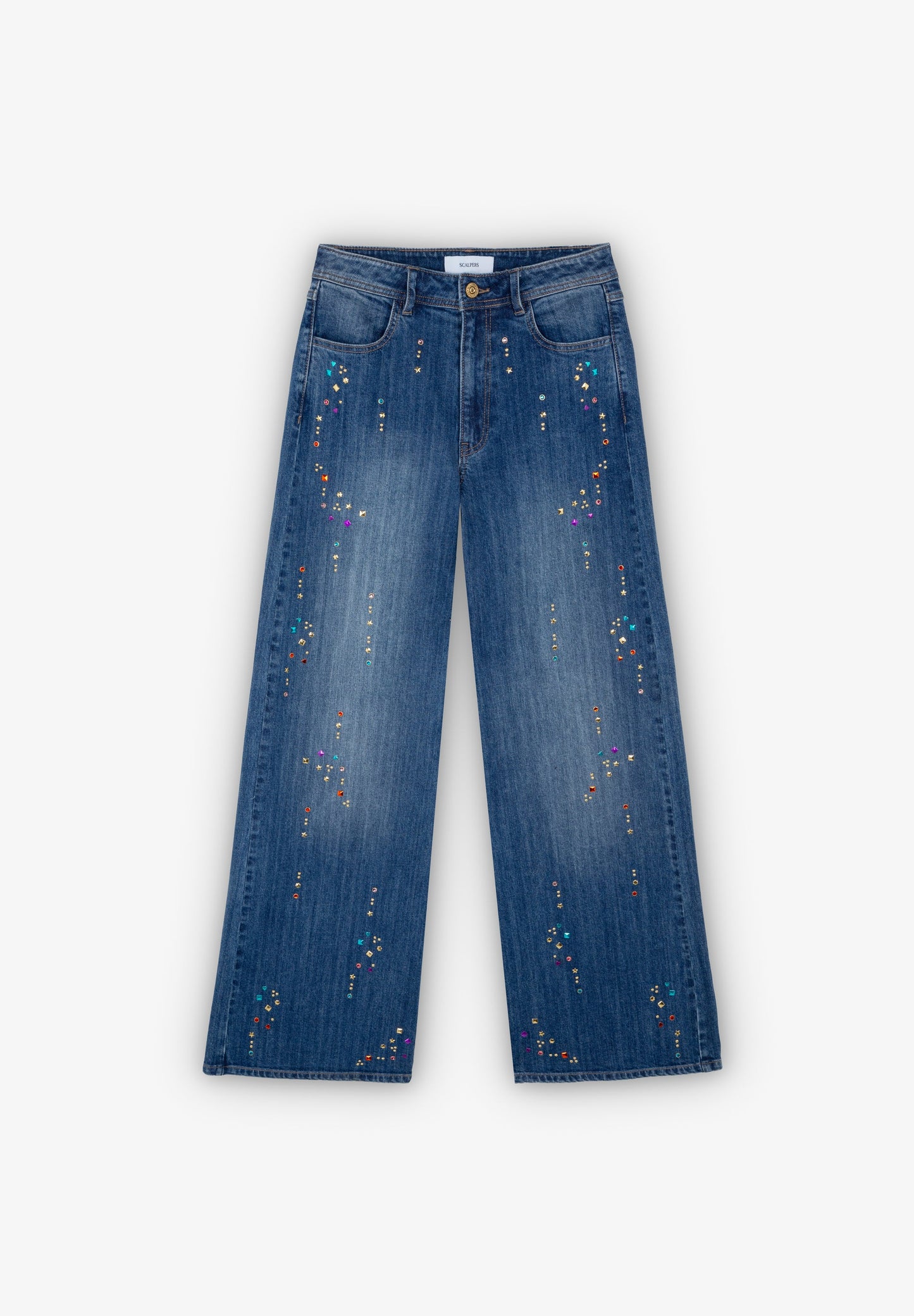 FULL LENGTH JEANS WITH STUDS