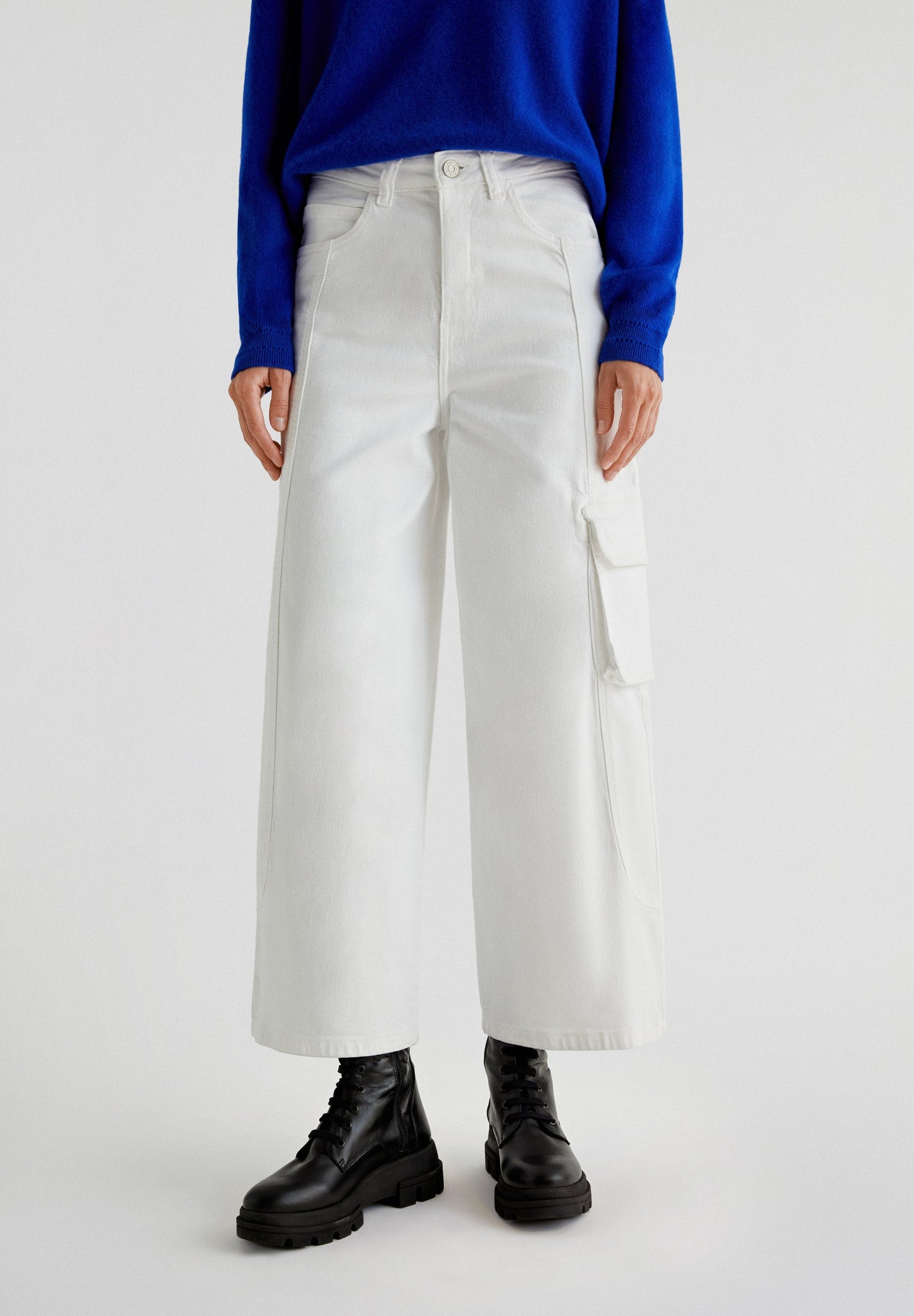 CARGO CULLOTE DENIM PANT