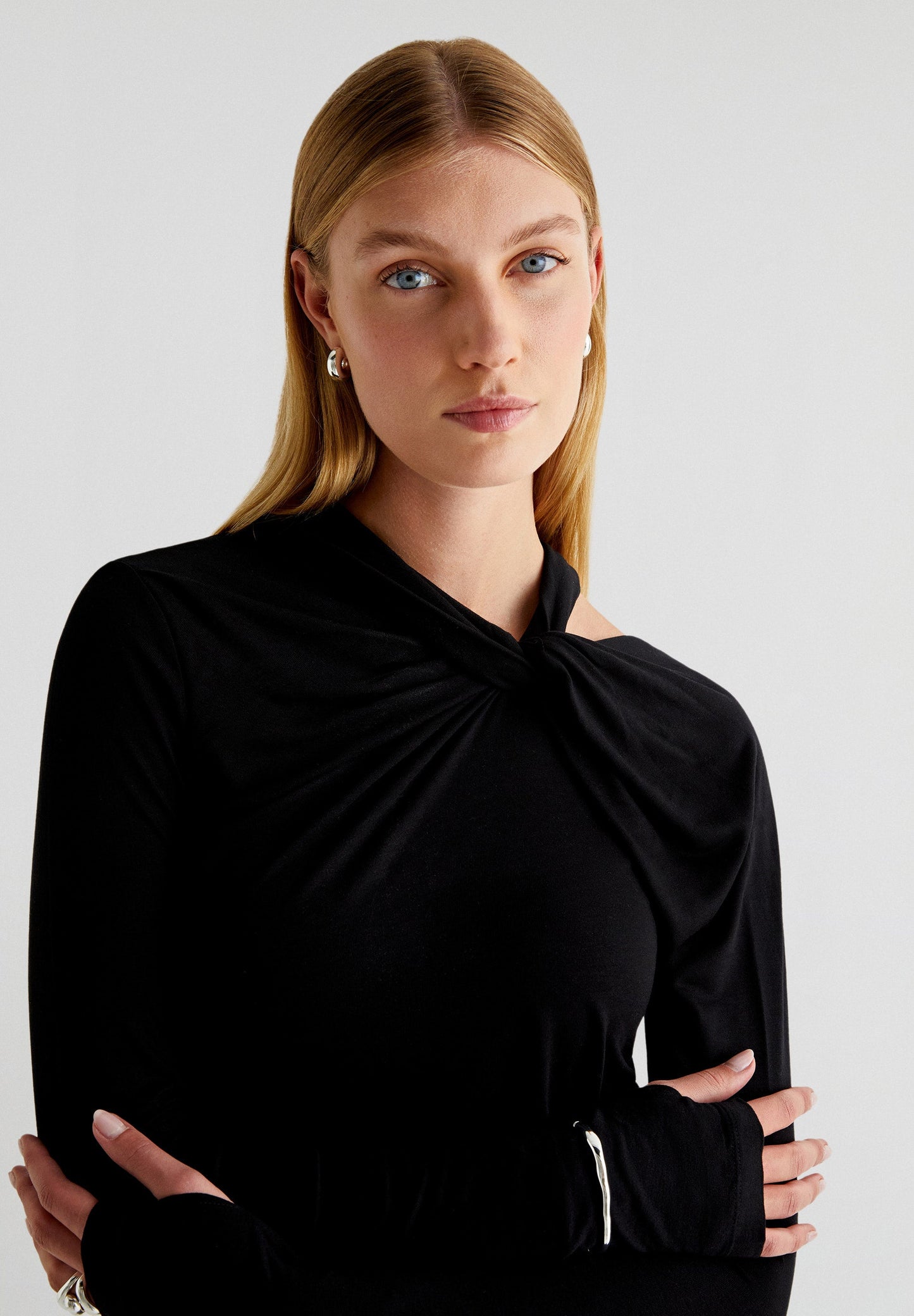 JERSEY KNOT ASY DRESS